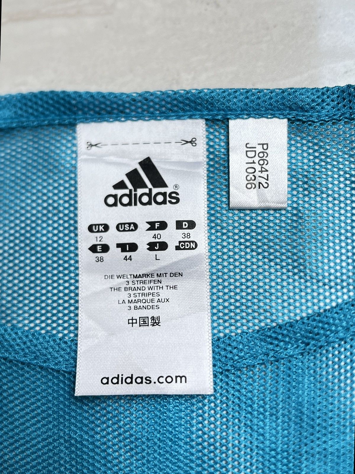 Adidas ADIDAS Blue Mesh T-shirt Size US XS / EU 42 / 0 - 11 Thumbnail