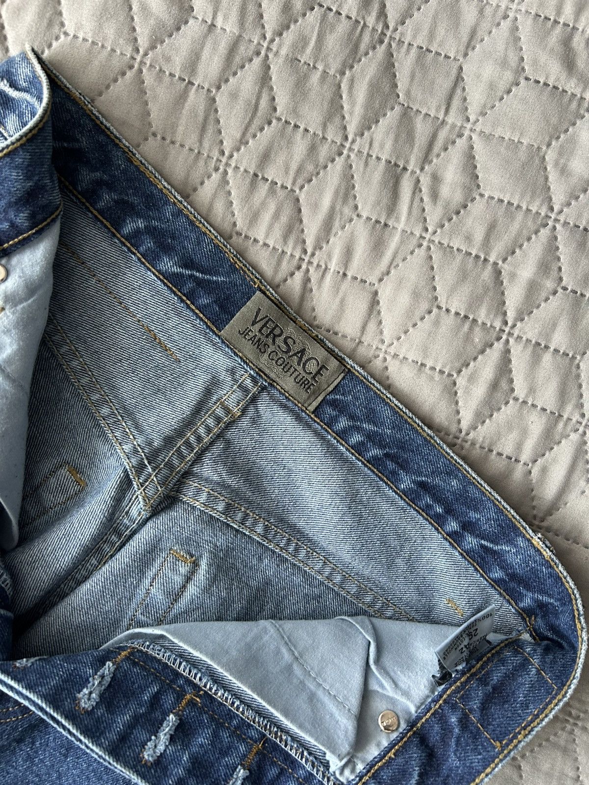 Versace Jeans Couture Versace Jeans Couture Vintage Luxury women's denim pants Size 29" - 7 Thumbnail