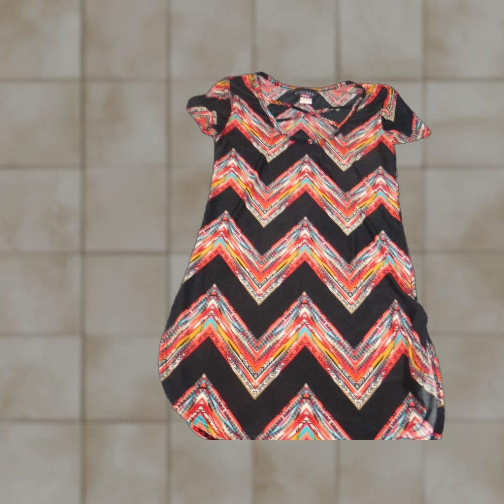 Vintage Sunny Leigh Blouse Shirt Womens S Red Crew Neck Sleeveless Pullover Stretch Geometric Pattern Casual Tunic Regular Size S / US 4 / IT 40 - 1 Thumbnail