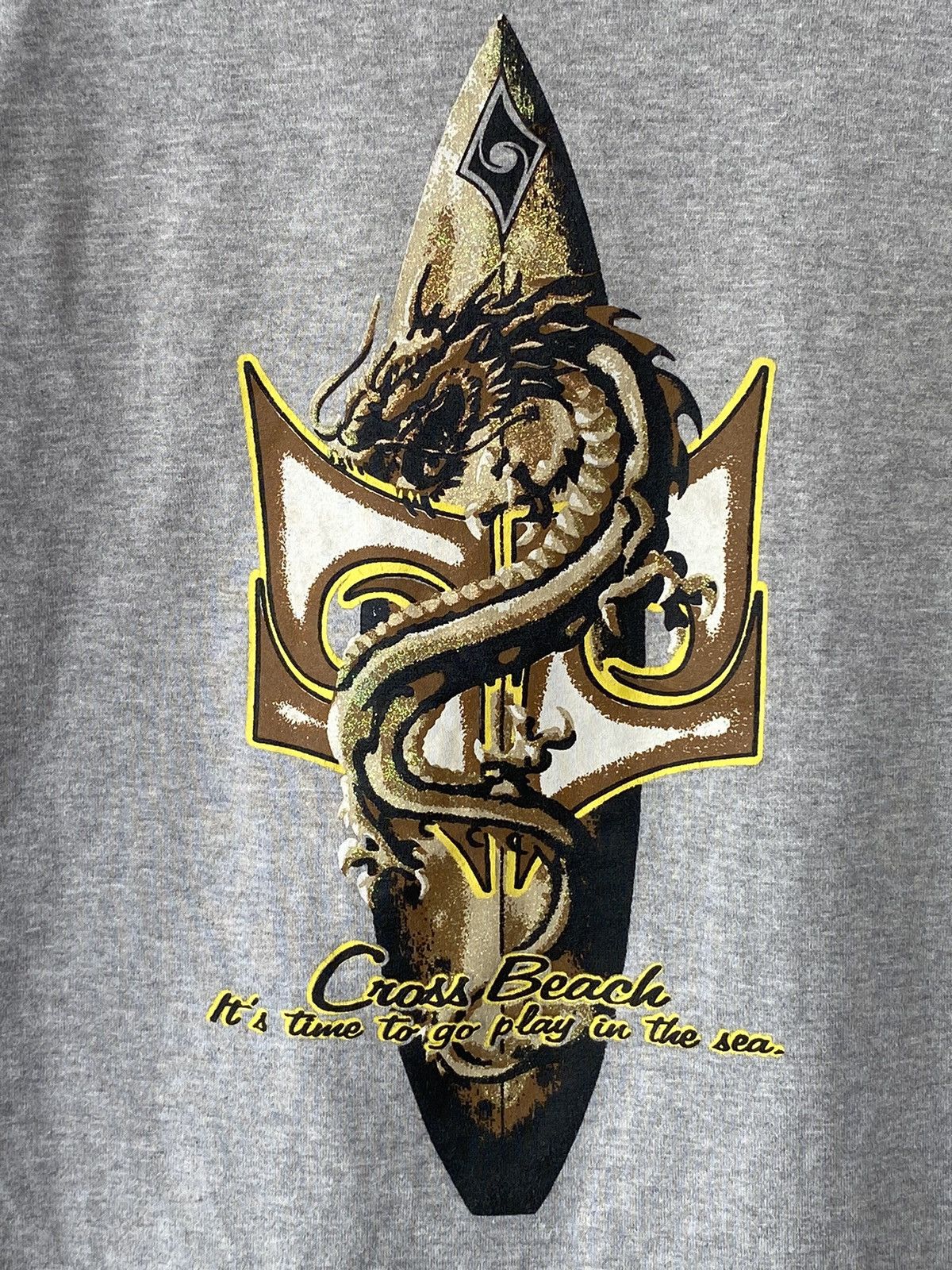 Vintage Vintage Dragon Cross Beach Hawaii Surfing Tees Size US M / EU 48-50 / 2 - 3 Thumbnail