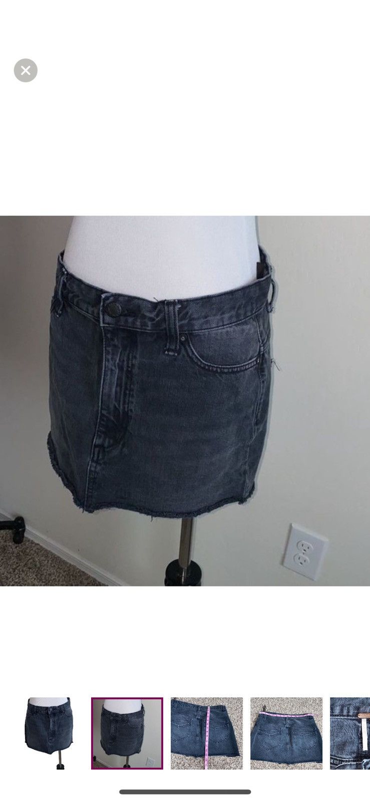 Free People Free people beat of the music denim mini skirt size 2 Size 26" / US 2 / IT 38 - 2 Thumbnail