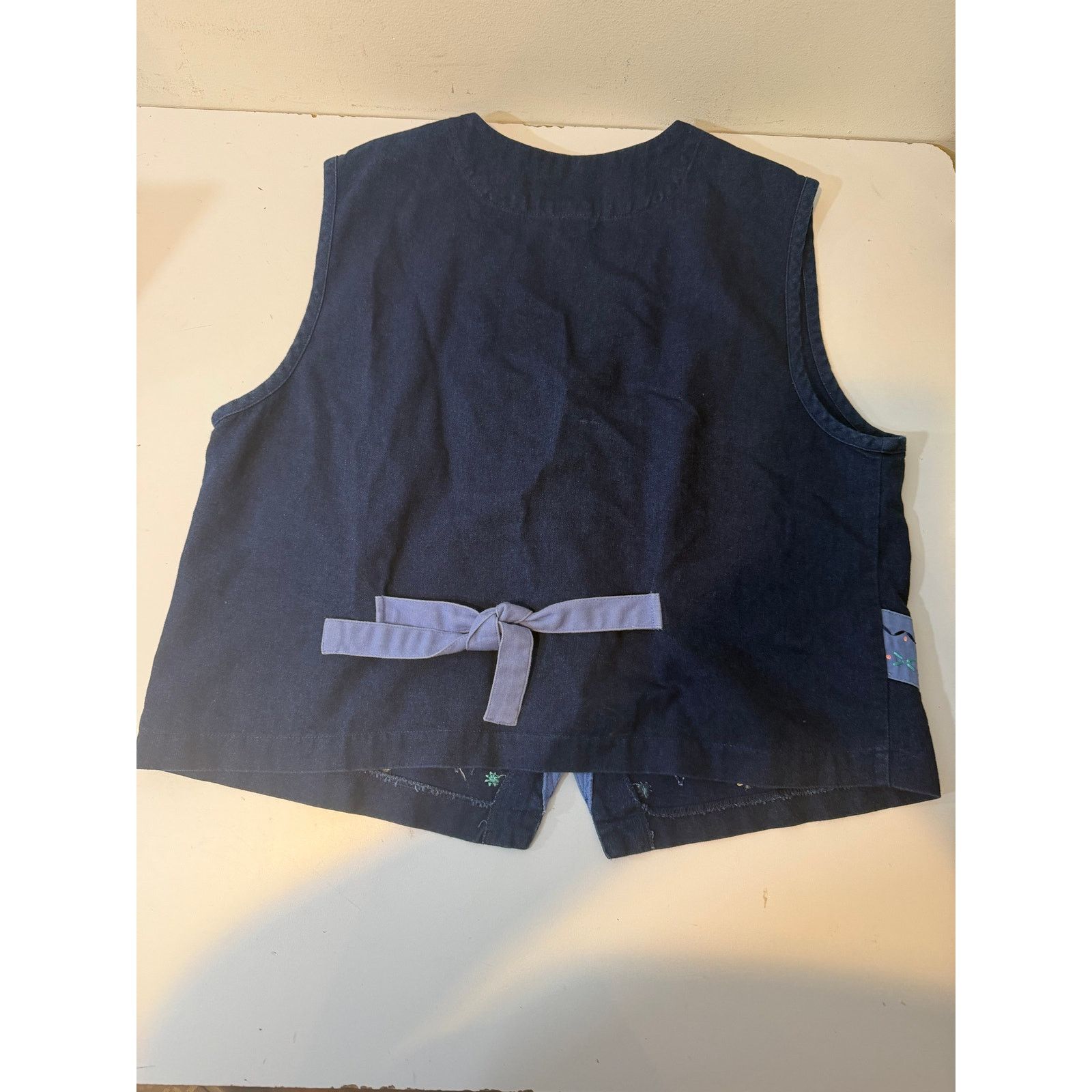 Other Vintage Napa Valley Embroidered Cotton Vest Women Grannycore Size L / US 10 / IT 46 - 2 Thumbnail
