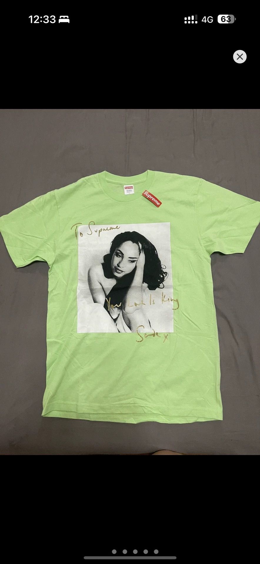 Supreme Supreme Sade Short Sleeve Tee Green L Size US L / EU 52-54 / 3 - 1 Thumbnail