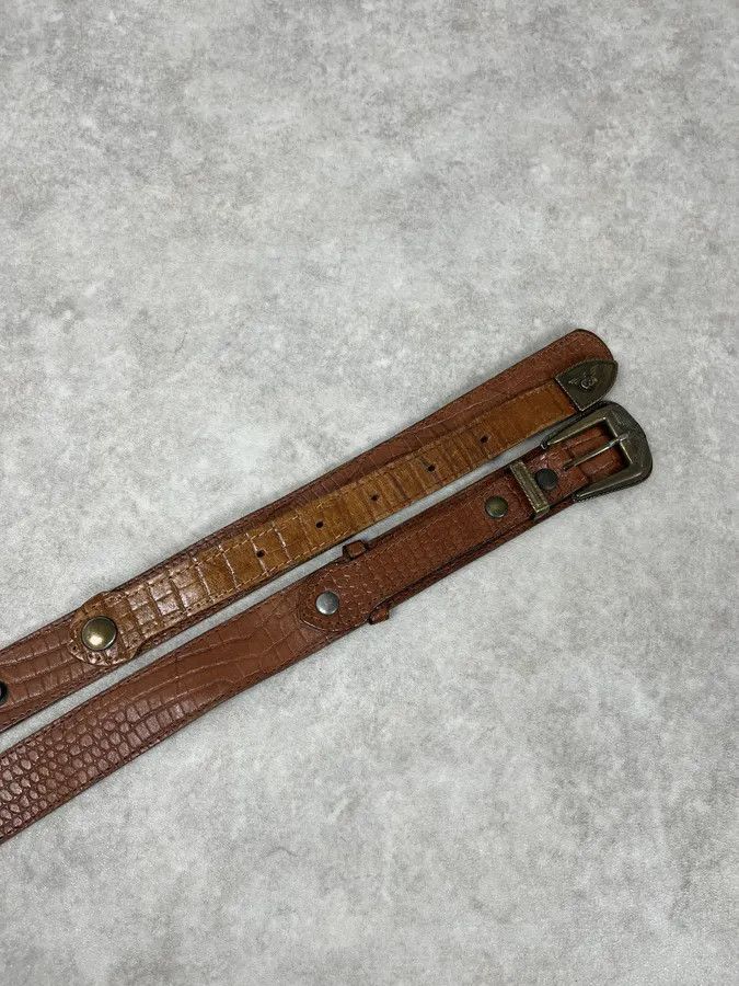 Giorgio Armani AW1986 Giorgio Armani Brown Leather Belt Size ONE SIZE - 4 Thumbnail