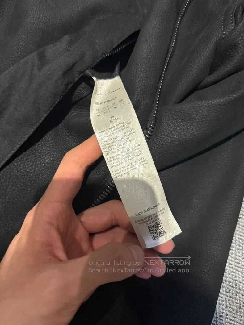 Rick Owens RICK OWENS SS24 LIDO BRAD Leather Jacket. Size US S / EU 44-46 / 1 - 4 Thumbnail