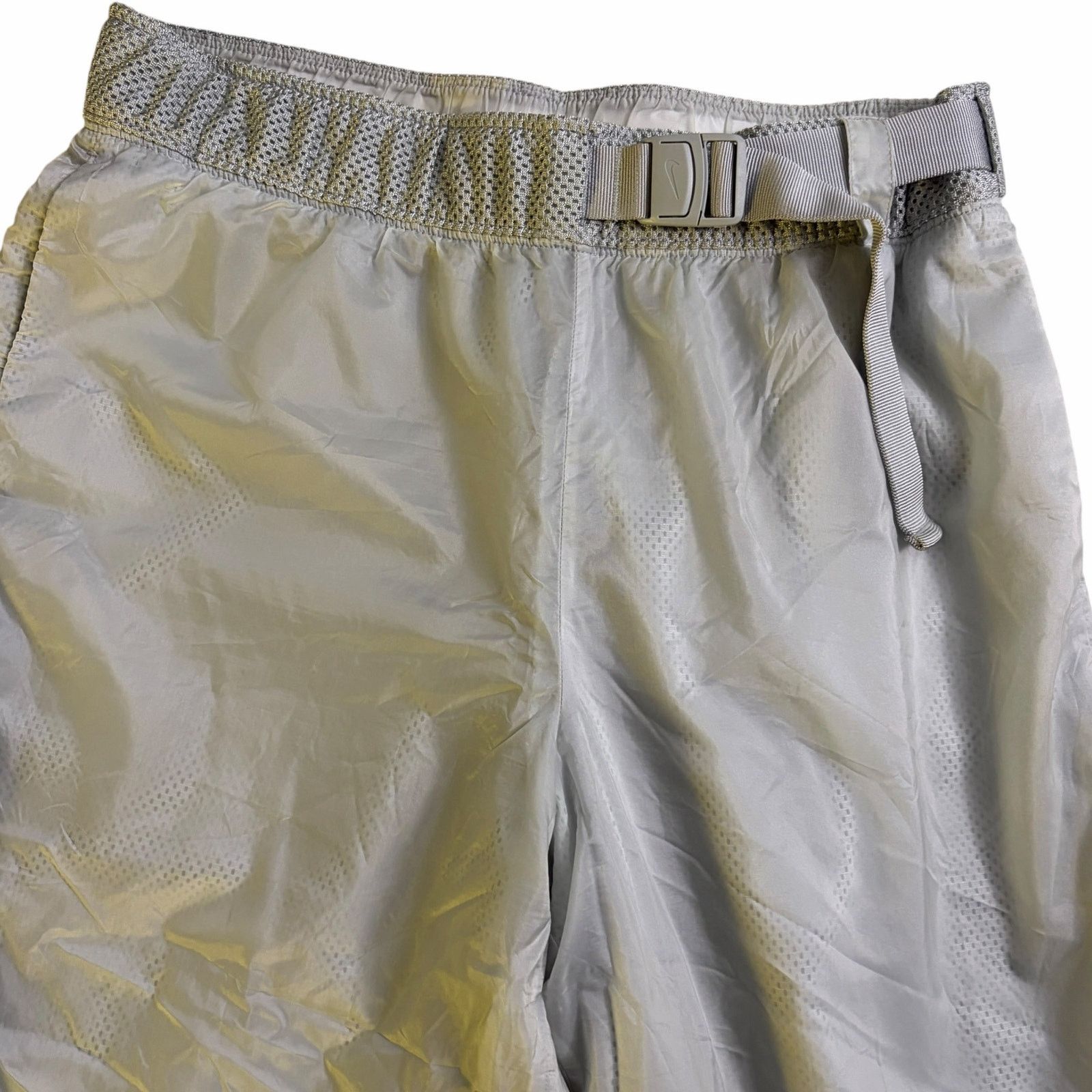 Nike Nike Tech Pack pants Women Large High Rise Gray Mesh Belted Size 32" / US 10 / IT 46 - 6 Thumbnail