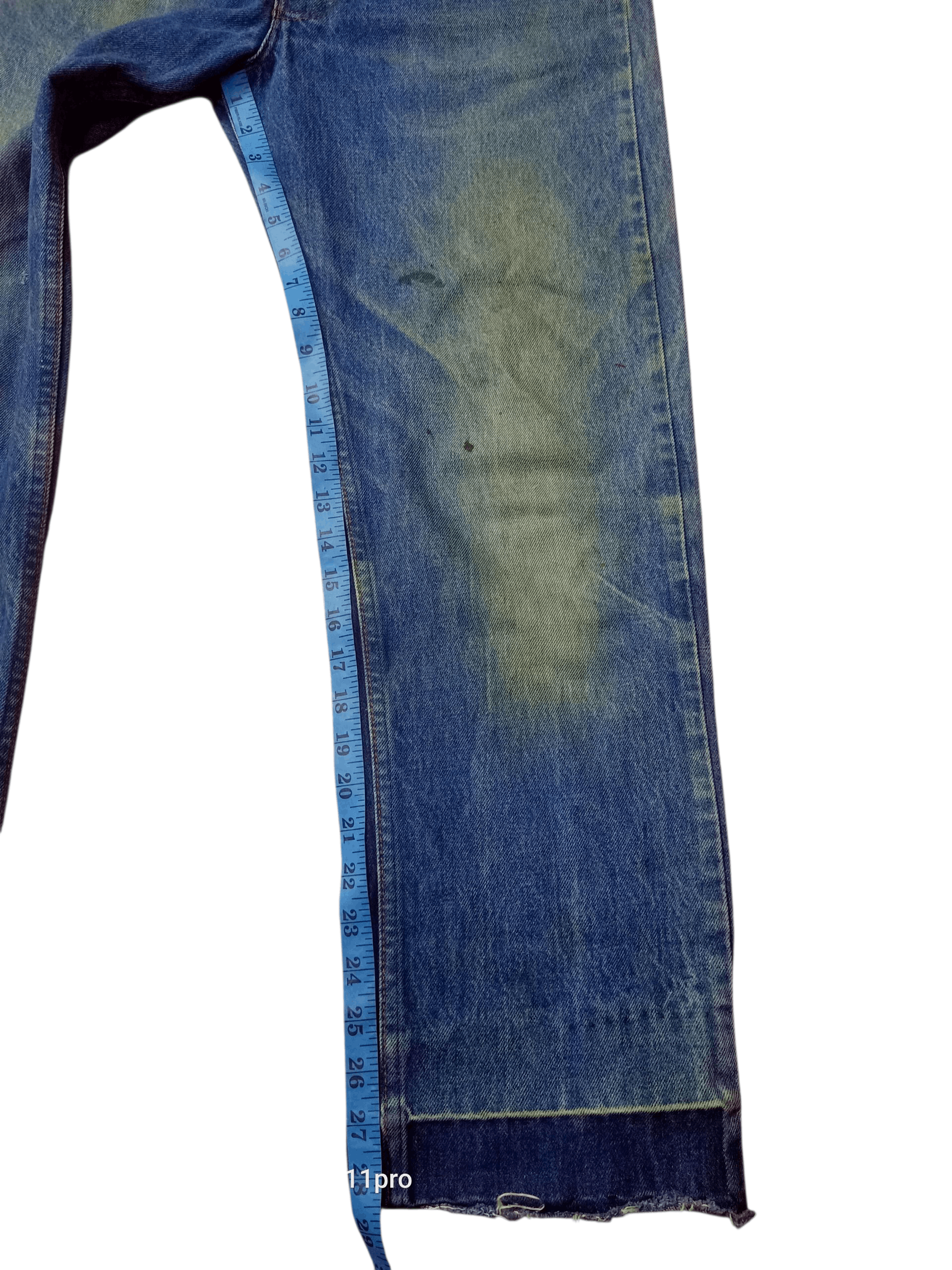 Levi's Vintage Clothing Vintage Levis 80s 505 Oren Tag Distressdenim 🌟 Size US 34 / EU 50 - 3 Thumbnail