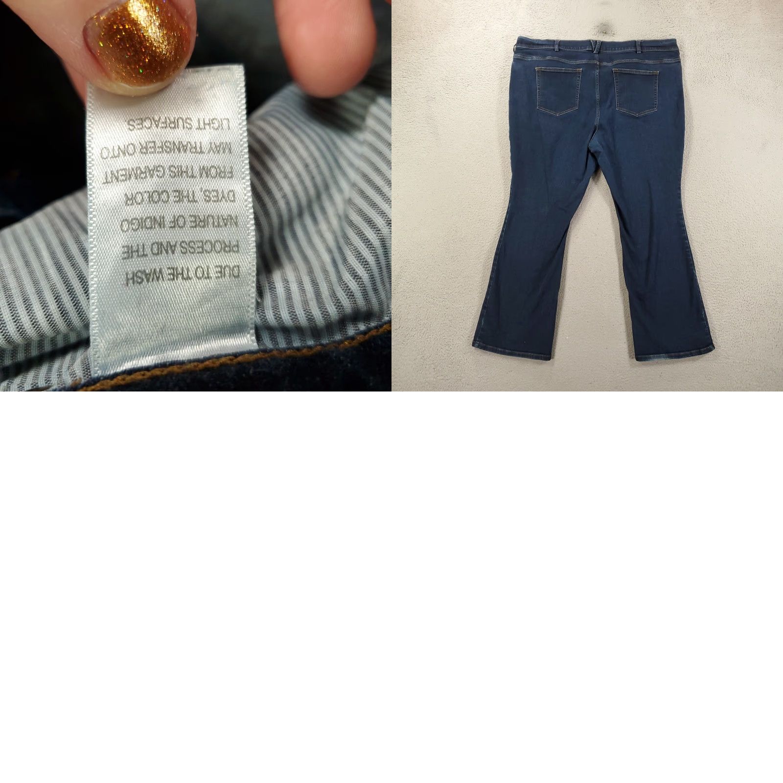 Denime Duluth Jeans Womens 24W X31 Blue Straight Fit Denim Pockets Stretch 24W Size 42" / US 20 - 8 Thumbnail