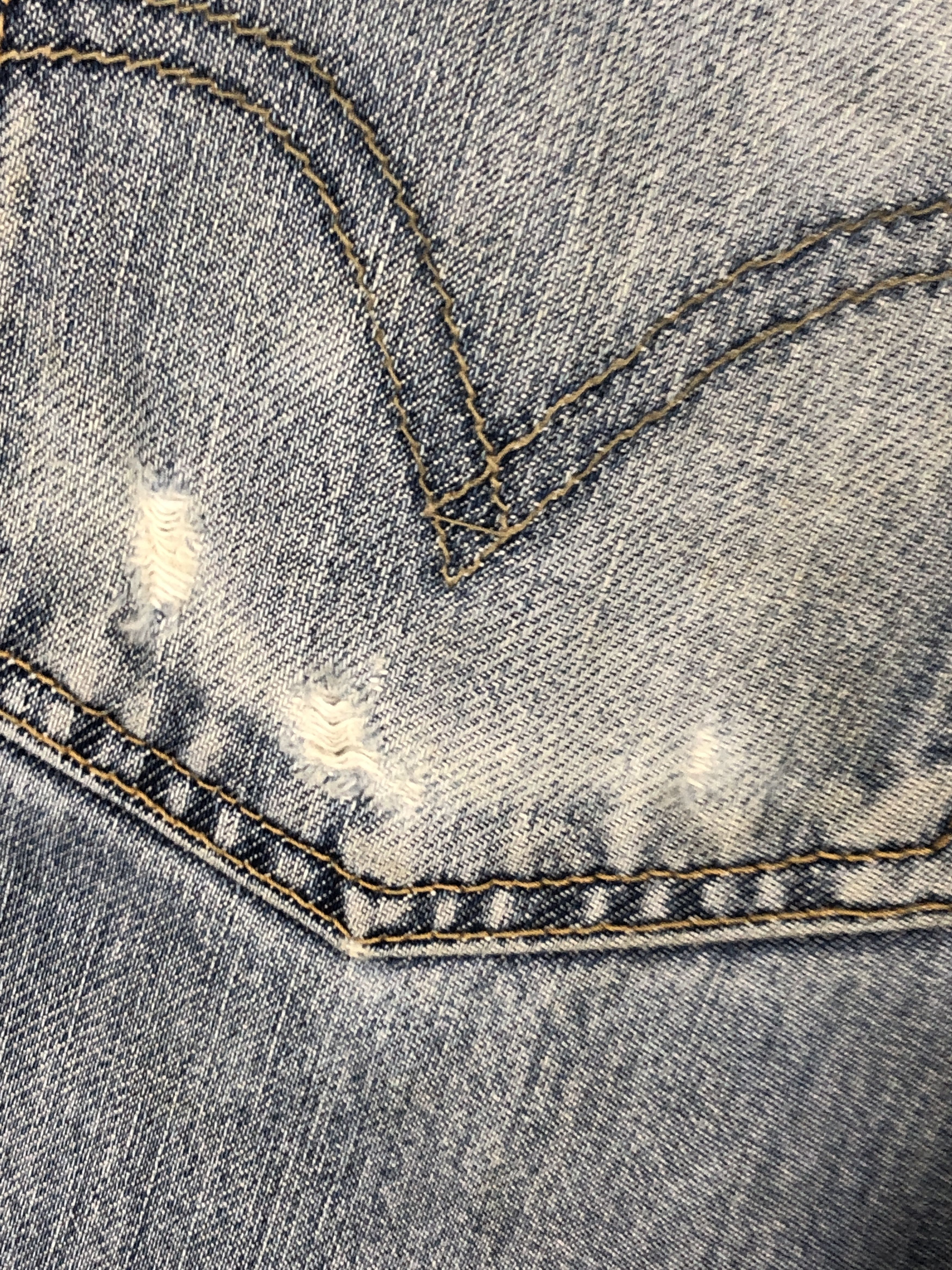 Levi's Vintage Levis 505 Faded Blue Jeans DP2296 Size US 27 - 15 Thumbnail