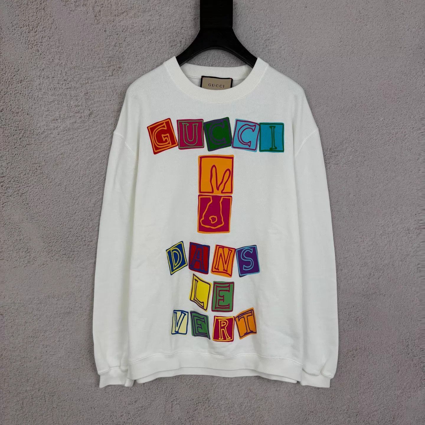 Gucci White Long Sleeve Graphic Sweatshirt Size US S / EU 44-46 / 1 - 1 Thumbnail