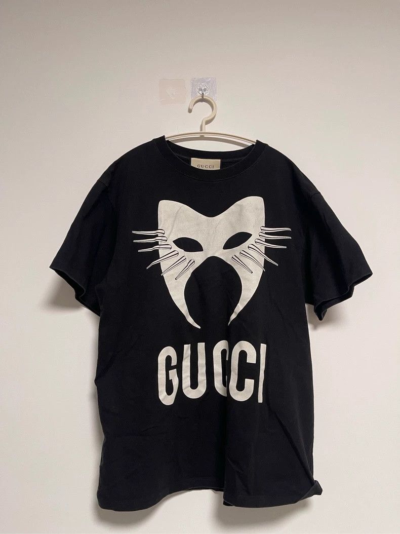 Gucci Gucci Black cat mask short sleeves 2502-Nextarrow Size US XS / EU 42 / 0 - 1 Thumbnail