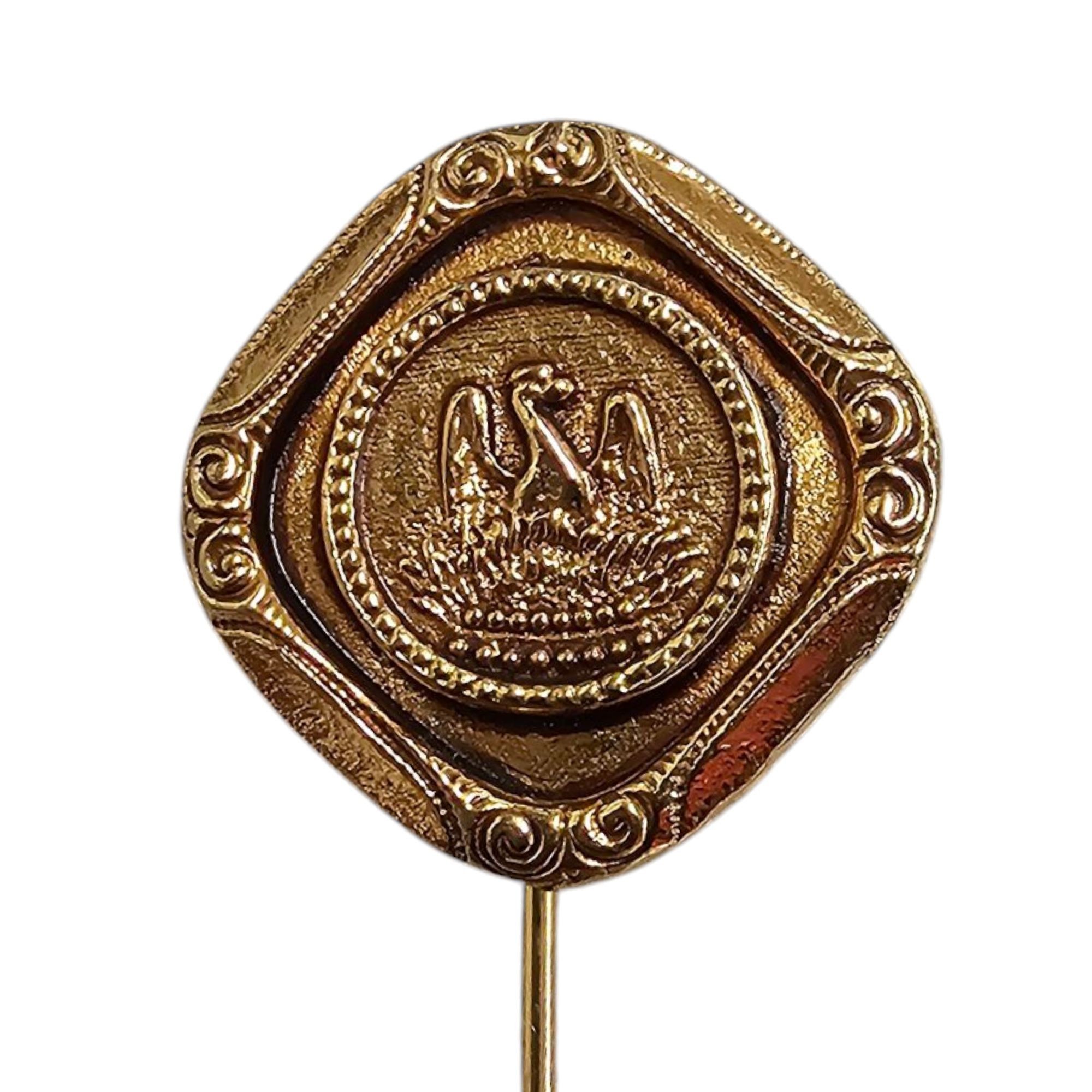 Other Phoenix Rising Stick Pin Flames Egyptian Pharaoh Head Coin L Size ONE SIZE - 2 Thumbnail