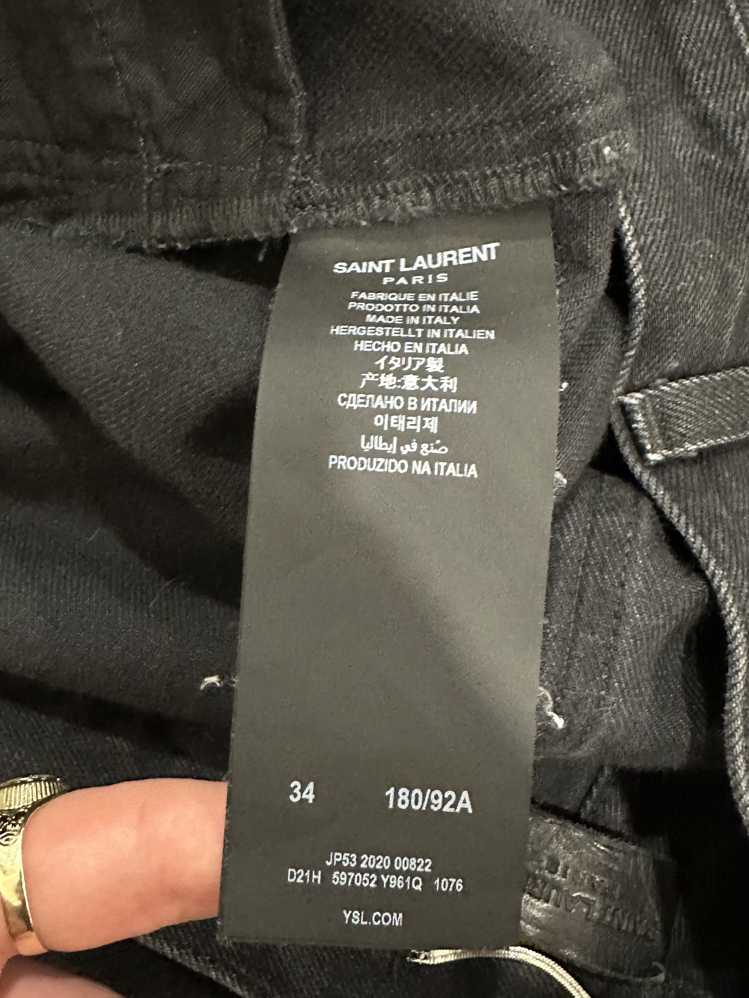 Saint Laurent Paris Saint Laurent SS20 Waxy Denim Size US 34 / EU 50 - 6 Thumbnail