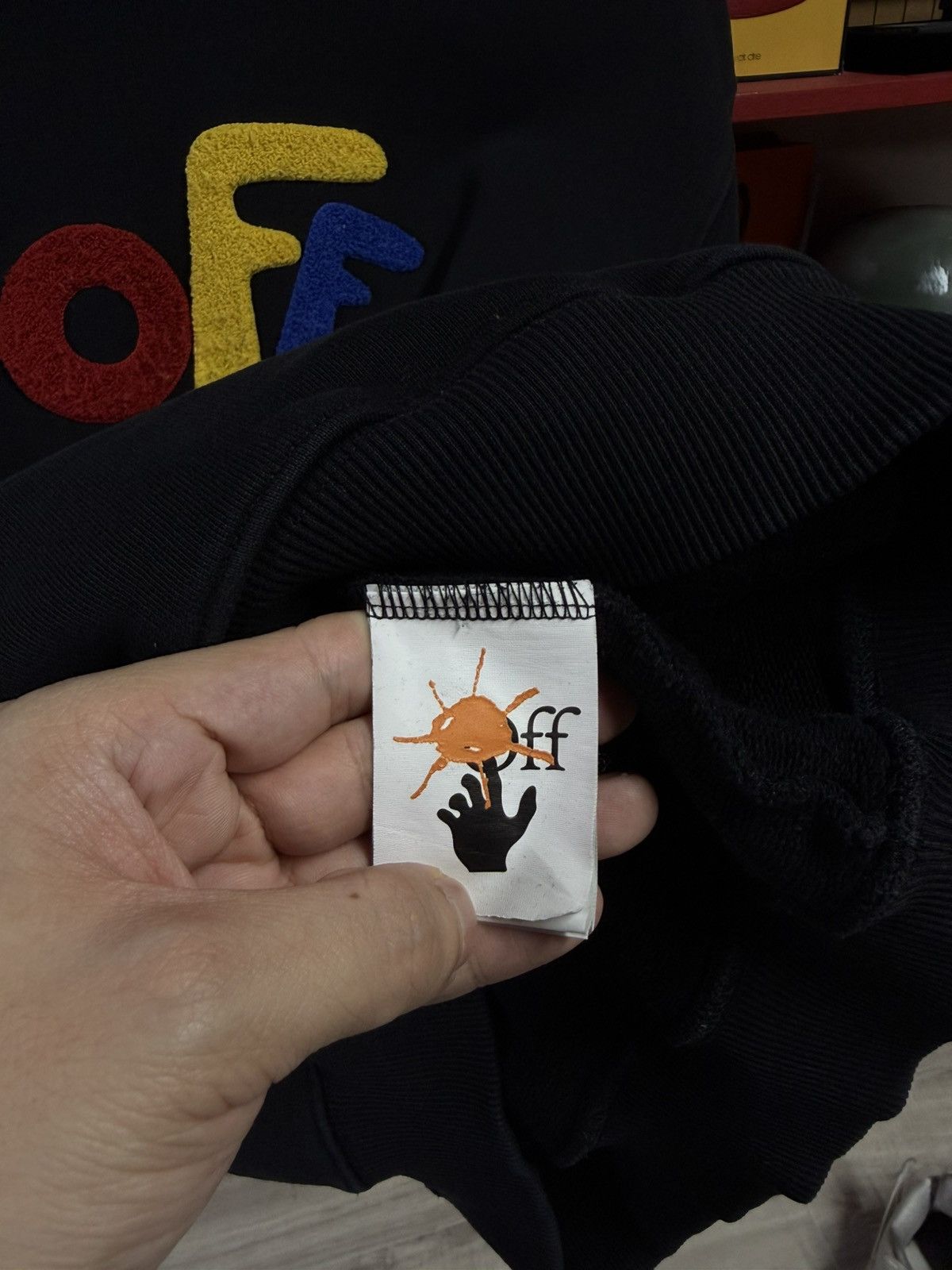 Off-White Off-White Black Hoodie Virgil Abloh Sweats Fits Small Size US S / EU 44-46 / 1 - 4 Thumbnail