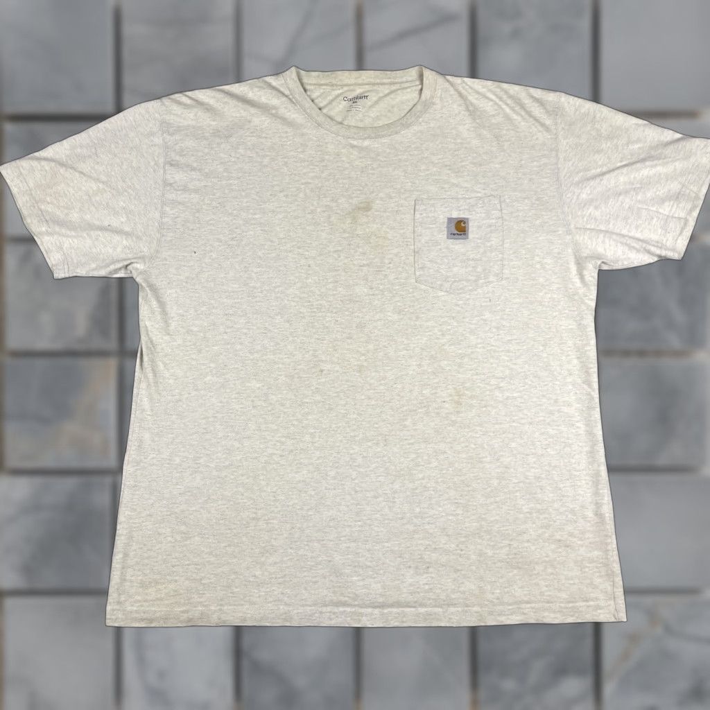 Carhartt Carhartt Shirt Adult XL Gray Pocket Thrashed 90s T-Shirt Mens Bagged Logo Cotton Short Sleeve Crew Neck Pockets Vintage No Size US XL / EU 56 / 4 - 1 Thumbnail