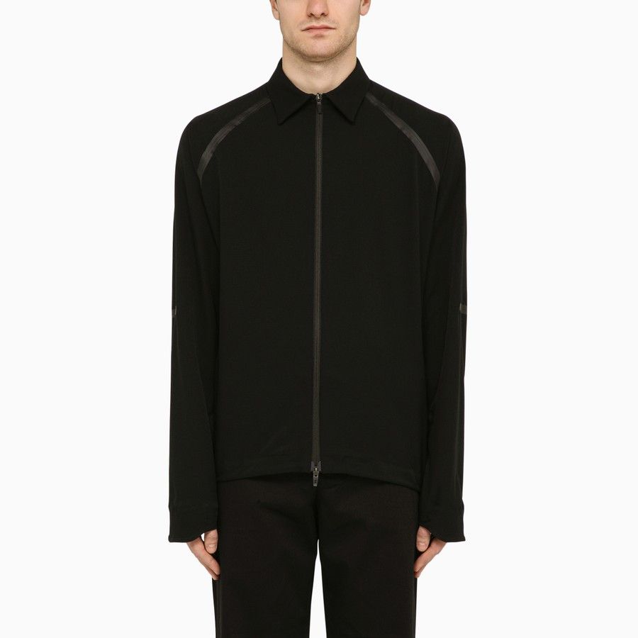 image of Herno O1D2Blof0424 Zip Shirt In Black, Men's (Size XL)