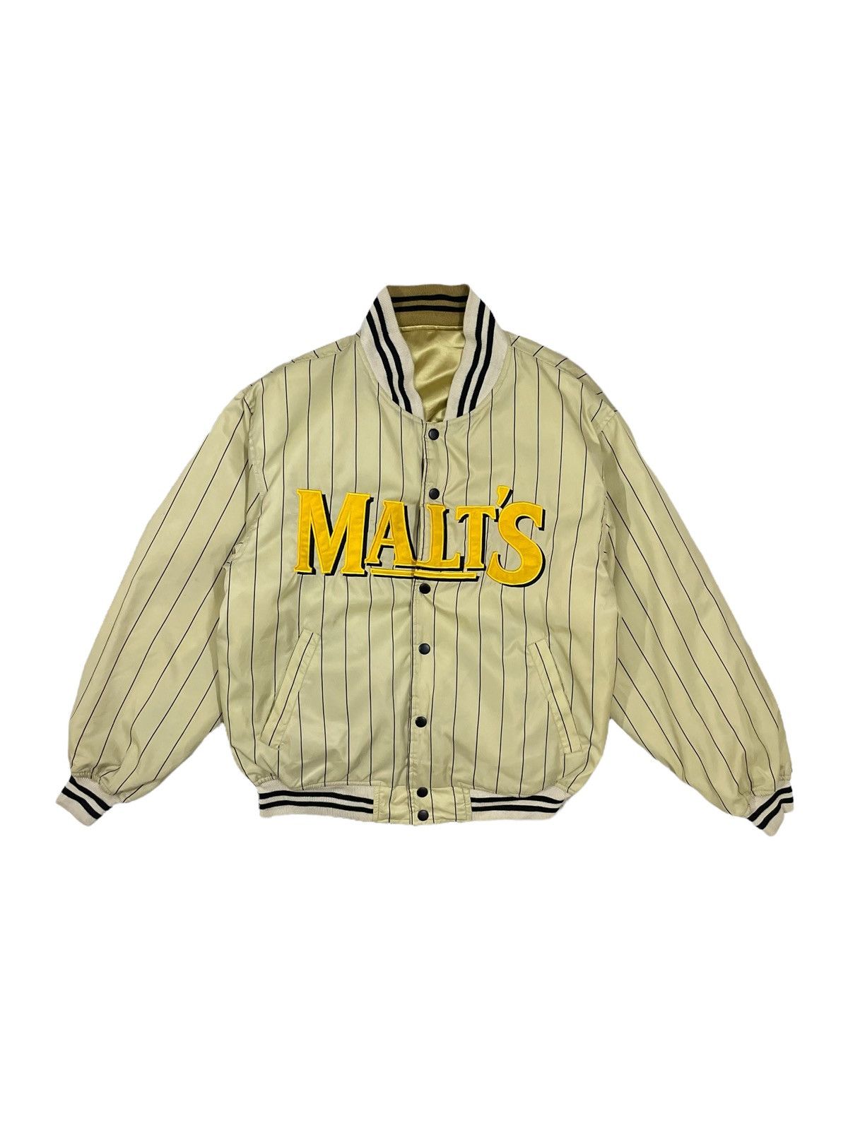 Ring Jacket Vintage Gold Malts Beer Embroidery Reversible Bomber Jacket Size US M / EU 48-50 / 2 - 9 Thumbnail