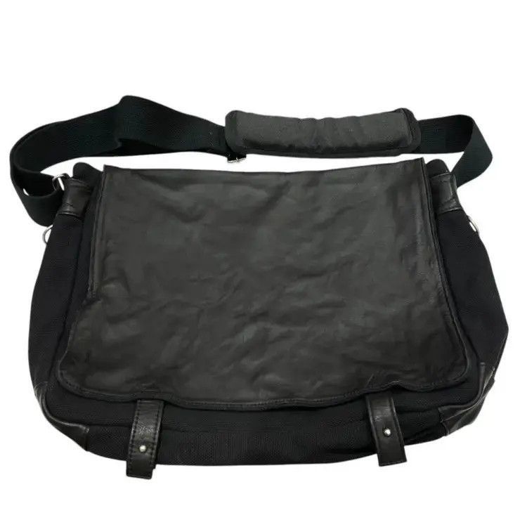 Yohji Yamamoto Yohji Yamamoto Ys Canvas & Leather Joint Messager Bag Size ONE SIZE - 5 Thumbnail