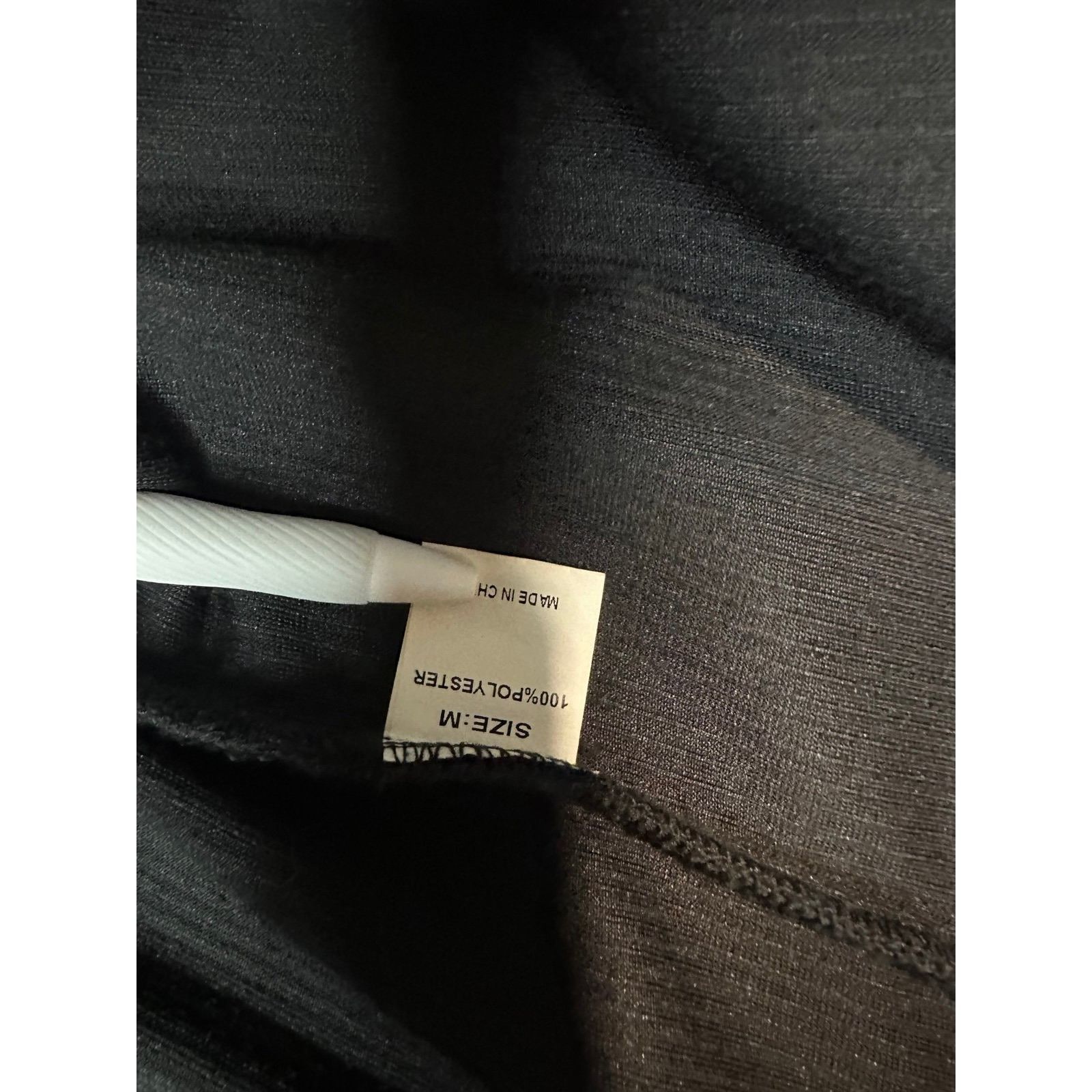 Other Women Black Ribbed Henley Long Sleeve Top | Size Medium#0108 Size M / US 6-8 / IT 42-44 - 5 Thumbnail