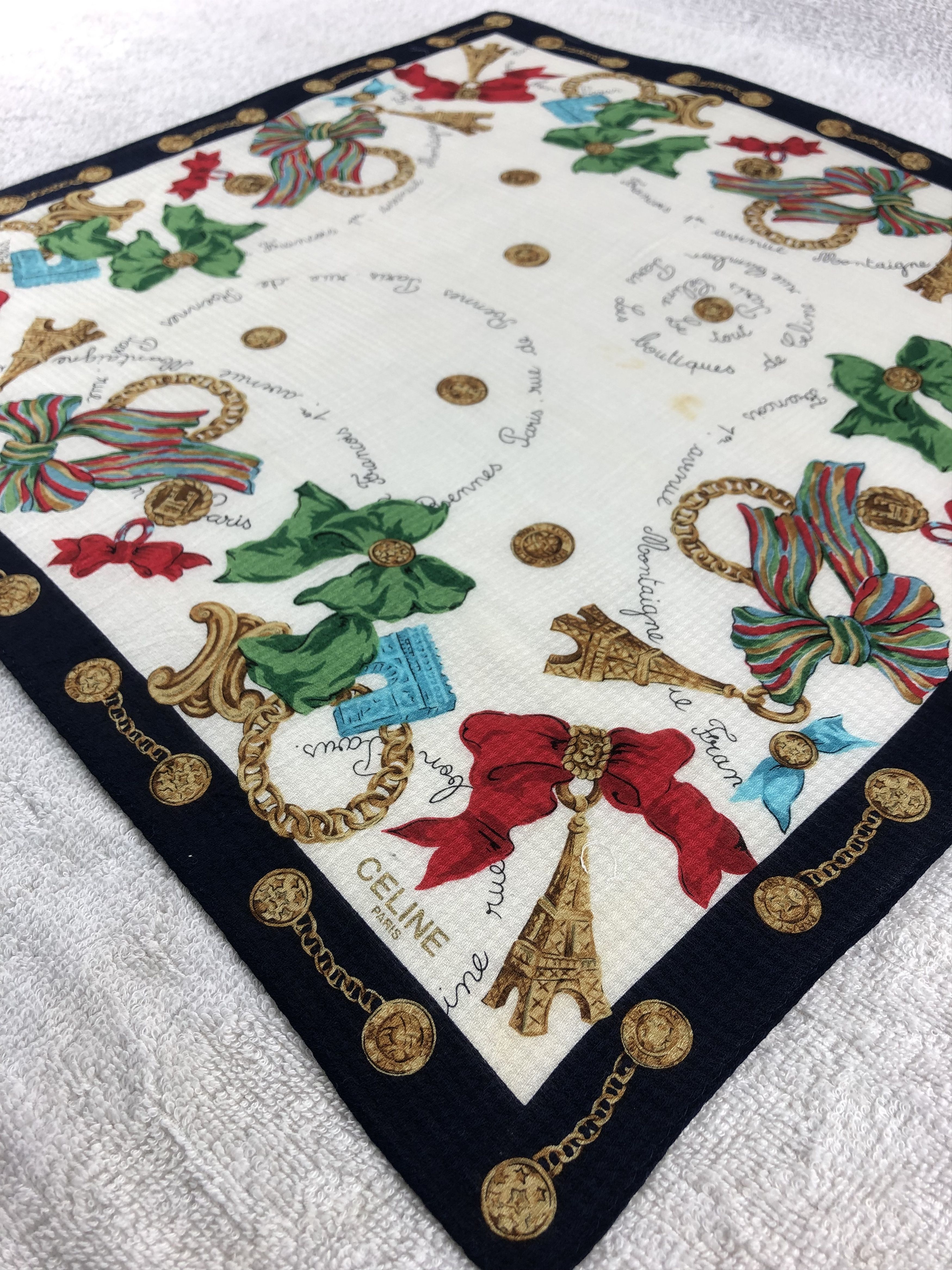 Celine Celine Handkerchief / Bandana / Neckerchief Size ONE SIZE - 4 Thumbnail