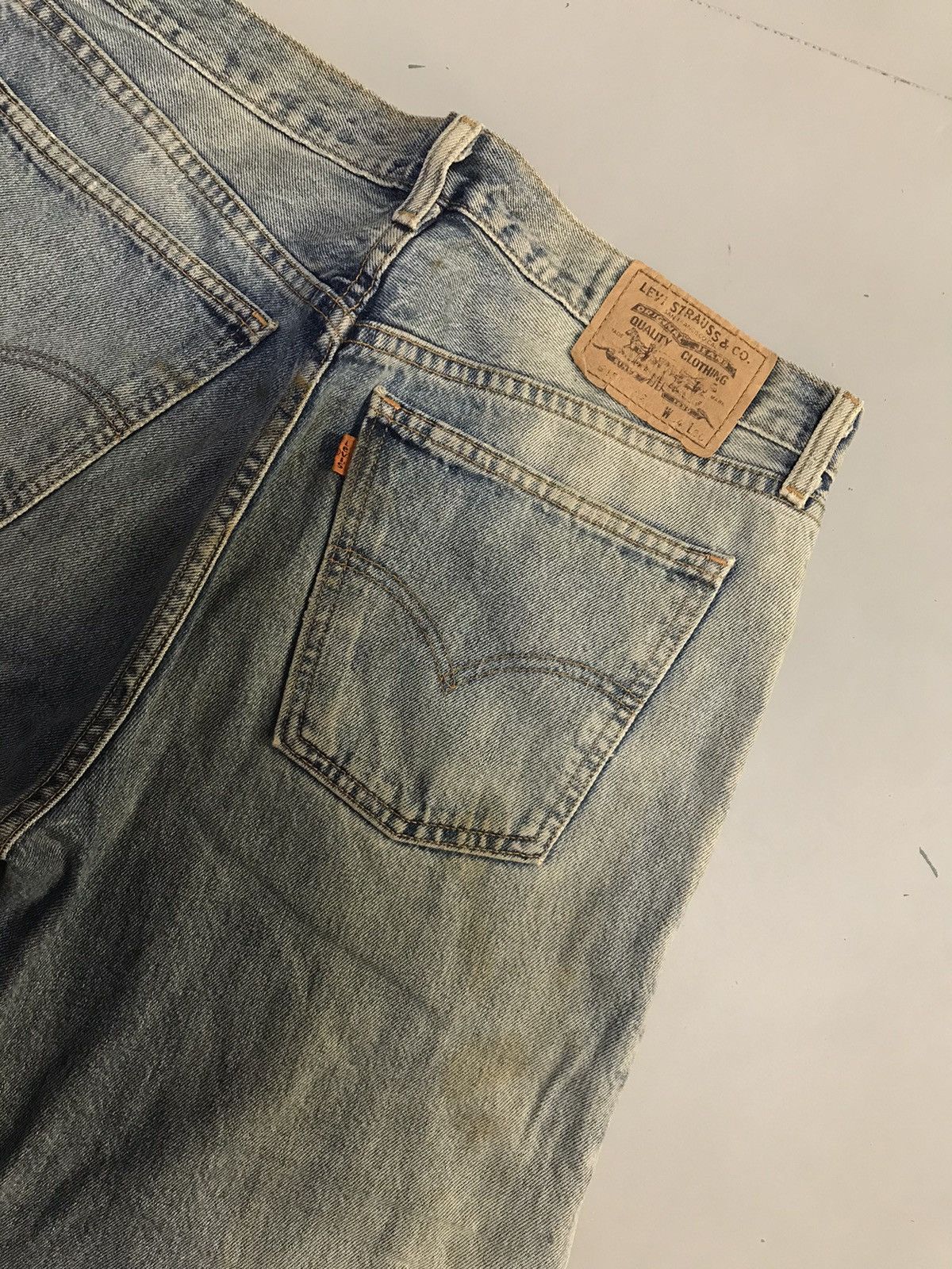 Levi's Vintage Levi’s 615 orange tab damaged denim Size US 36 / EU 52 - 13 Thumbnail
