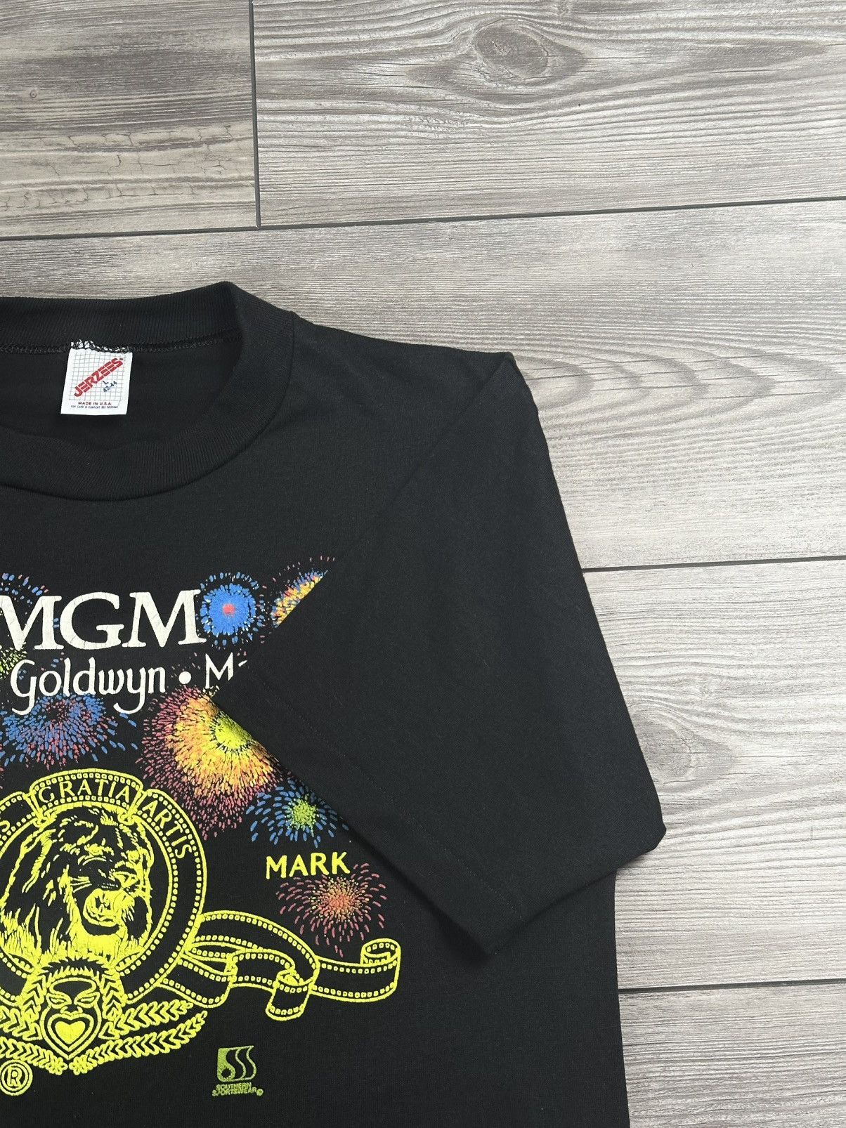 Jerzees × Vintage Vintage 90’s MGM Studio Puff Print Graphic T Shirt Size US L / EU 52-54 / 3 - 3 Thumbnail