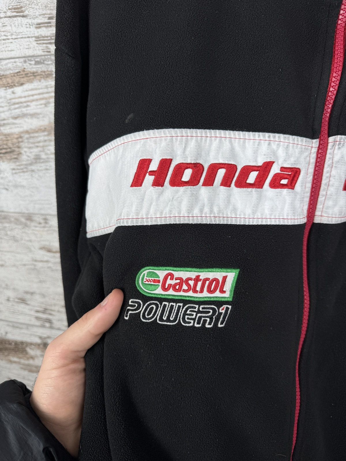 Honda Mens Vintage Honda Racing fleece jacket olympic full zip Size US XL / EU 56 / 4 - 11 Thumbnail