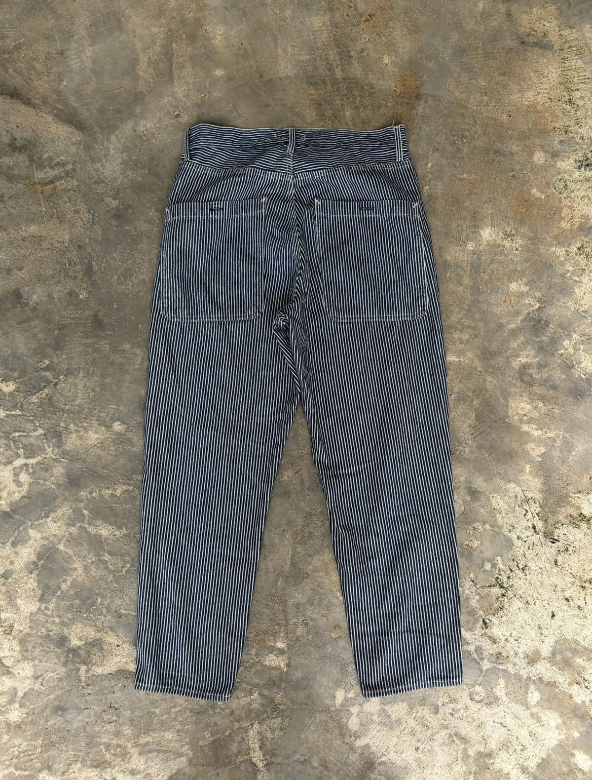Other japanese Brand Deep Blue Stripe Pants Size US 29 - 1 Thumbnail