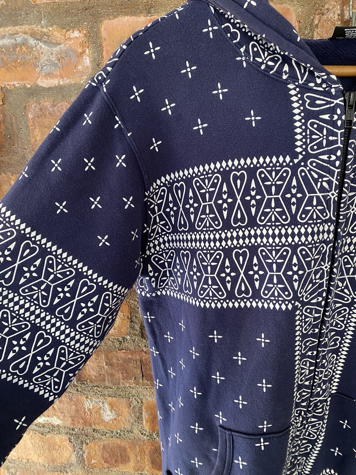 Bounty Hunter × Japanese Brand 2000s Bounty Hunter paisley kapital zipper hoodie Size US M / EU 48-50 / 2 - 6 Thumbnail