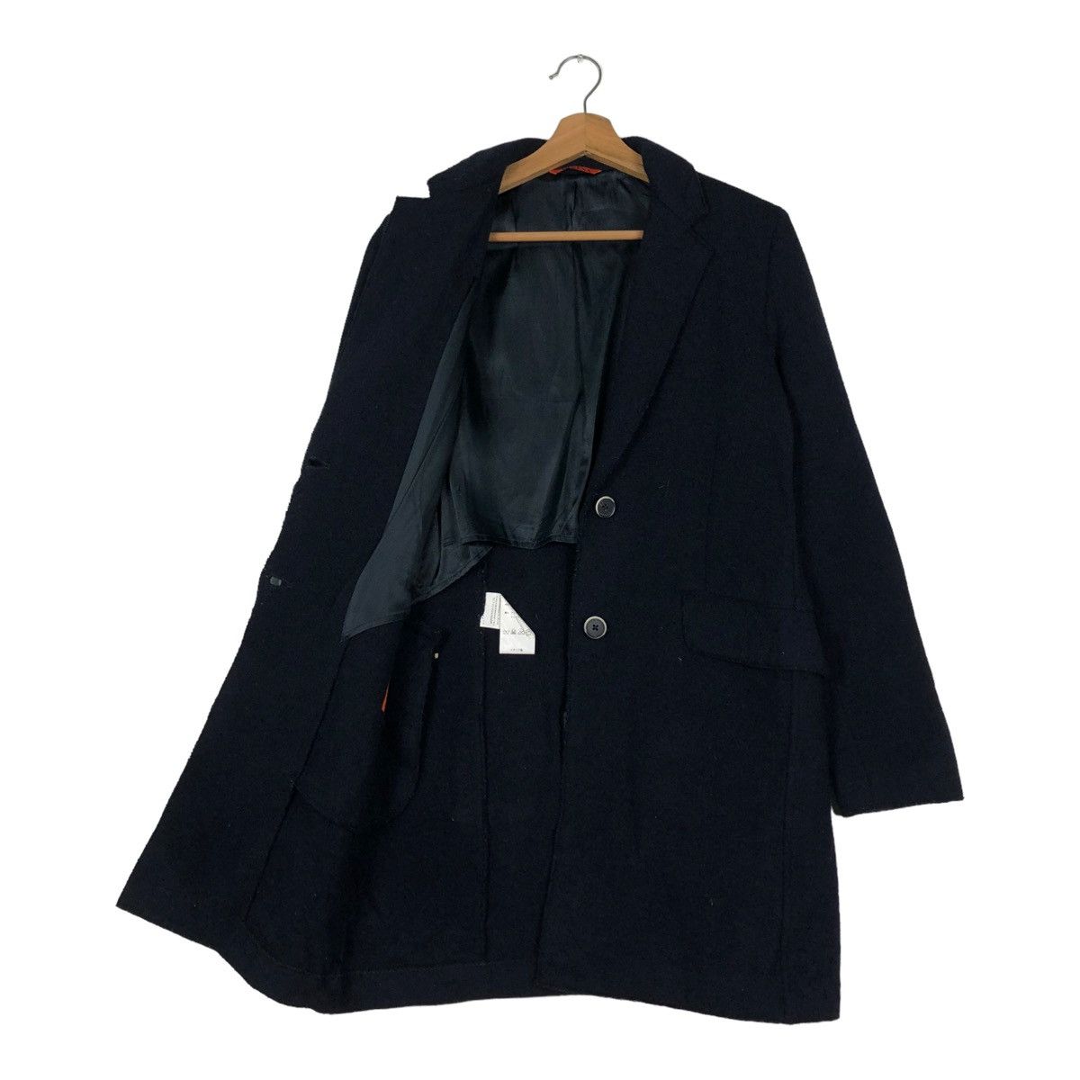Barena 🔥RICH BLACK - WOOL LONG JACKET BARENA NEPENTHES CO LTD Size US S / EU 44-46 / 1 - 13 Thumbnail