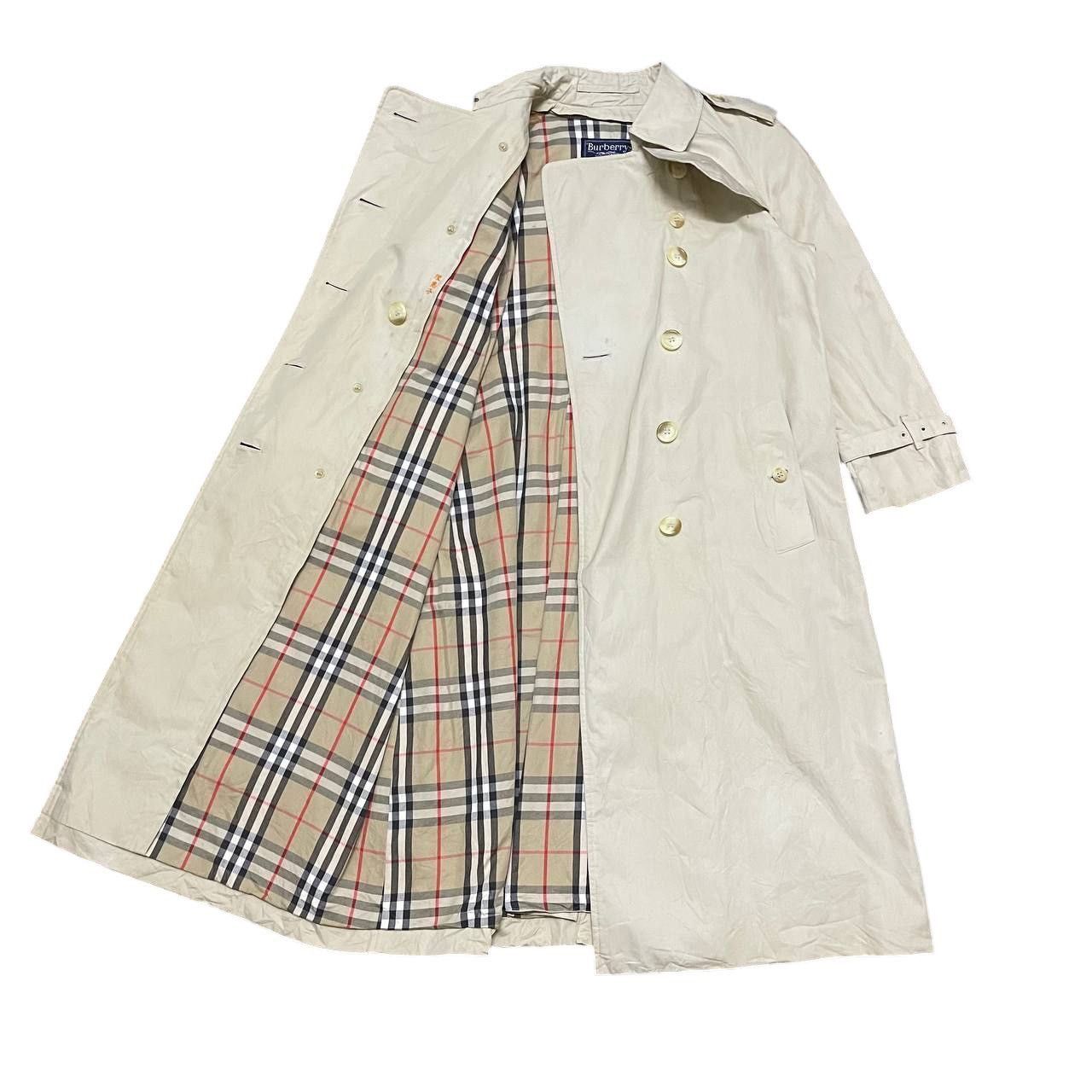 Burberry Vintage Burberry Nova Check Trench Coat England Made Size S / US 4 / IT 40 - 1 Thumbnail