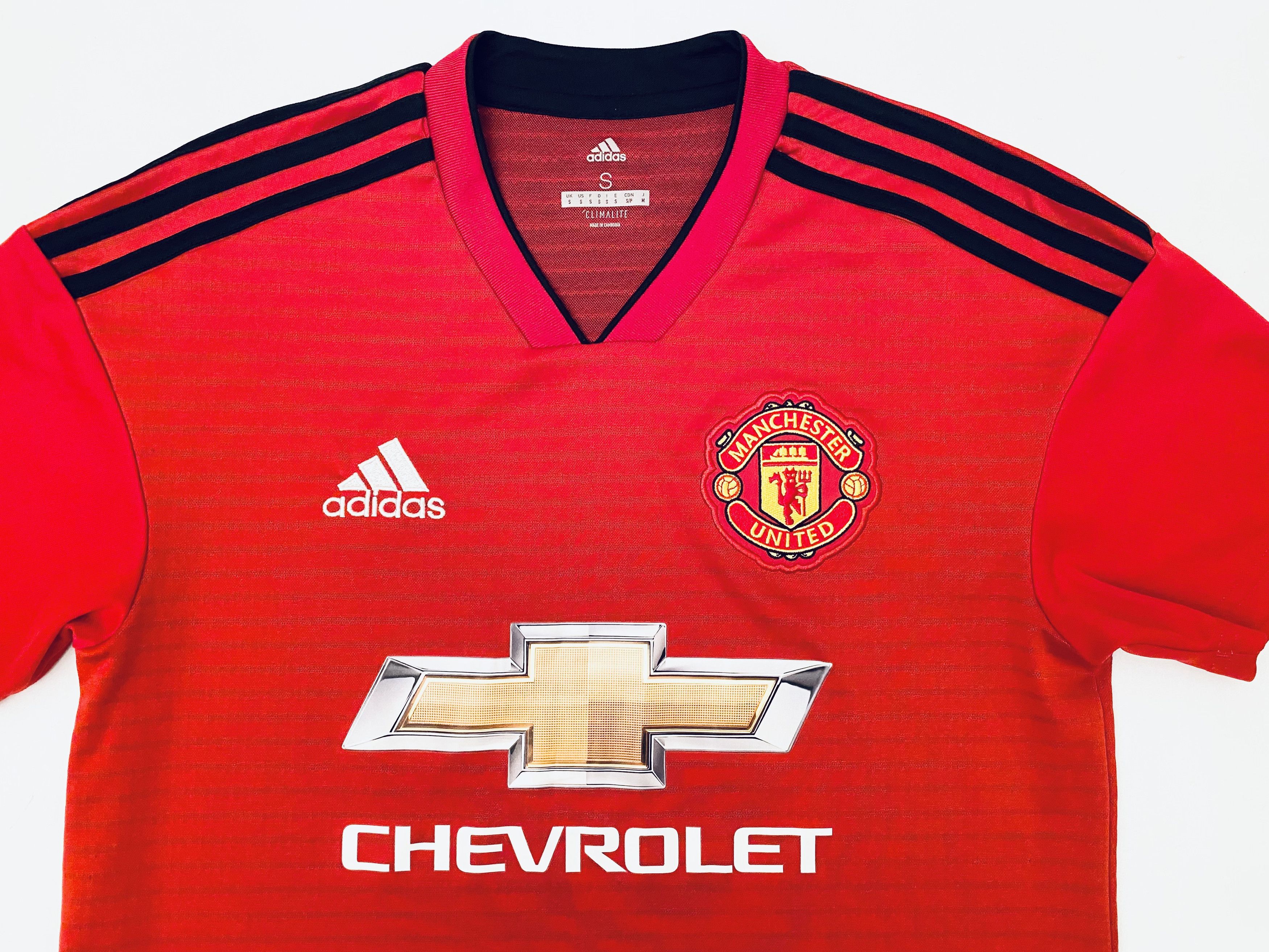 Adidas Manchester United Home Football Shirt Jersey 2018 2019 Size US S / EU 44-46 / 1 - 4 Thumbnail