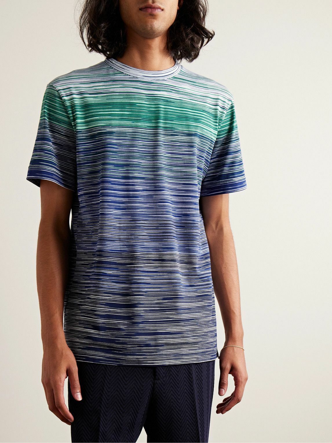 Missoni o1y0225 Crewneck T-Shirt in Multicolor Size US M / EU 48-50 / 2 - 2 Thumbnail