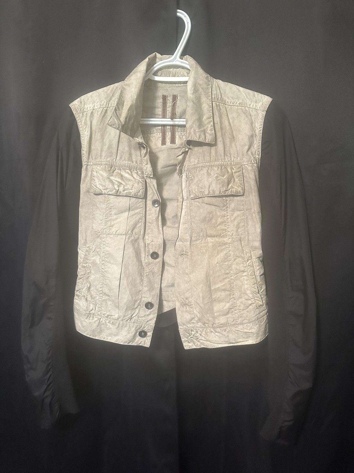 Rick Owens Rick Owens Drkshdw Nylon Hybrid Jacket Size US S / EU 44-46 / 1 - 1 Thumbnail