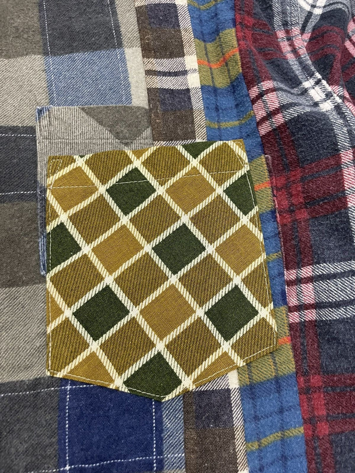 Needles Rebuild 7 Cuts Flannel Shirt Button Up Plaid Cotton Japan Size US M / EU 48-50 / 2 - 4 Thumbnail