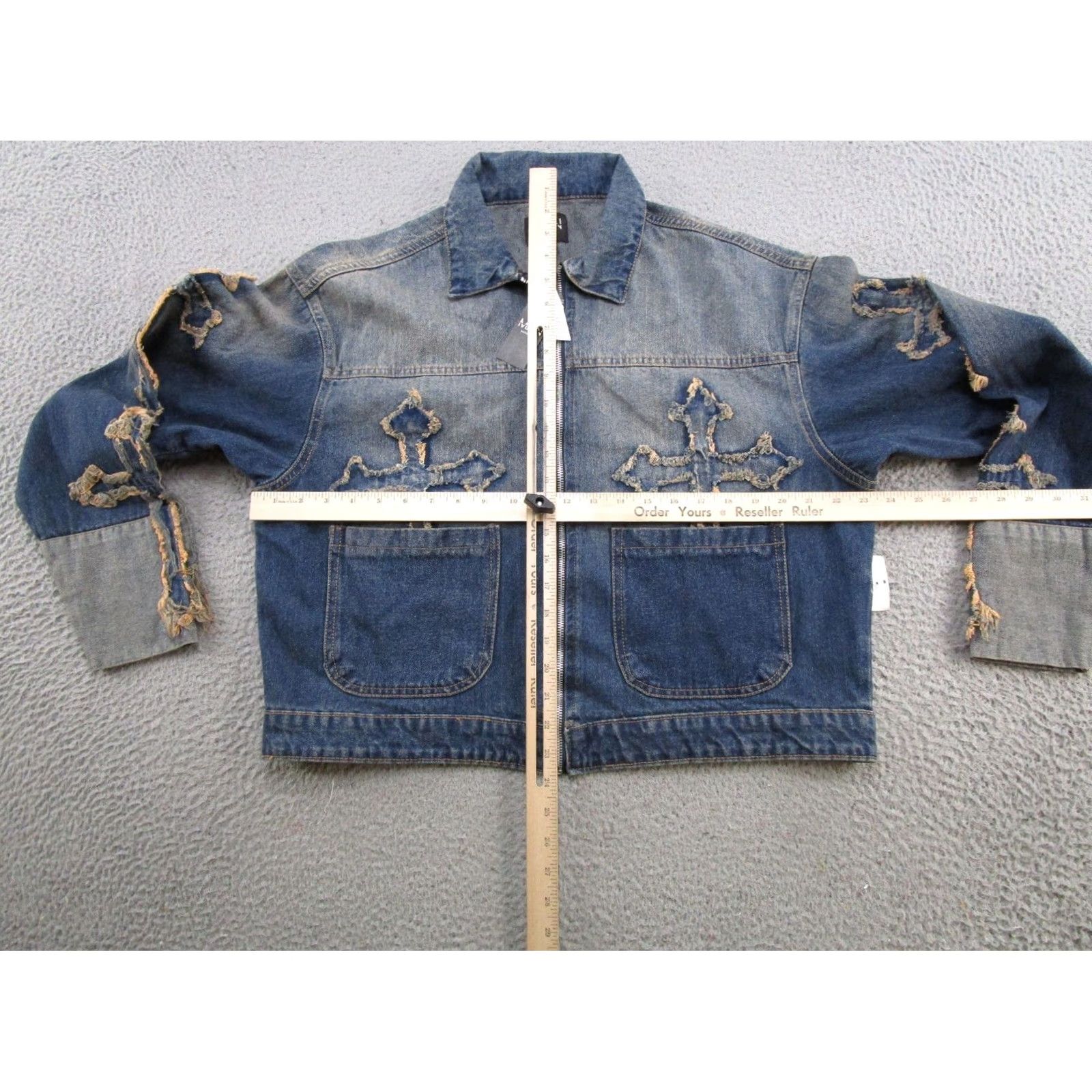 Vintage Boohoo Man Denim Bomber Jacket Full Zip Size S NEW Size US S / EU 44-46 / 1 - 5 Thumbnail