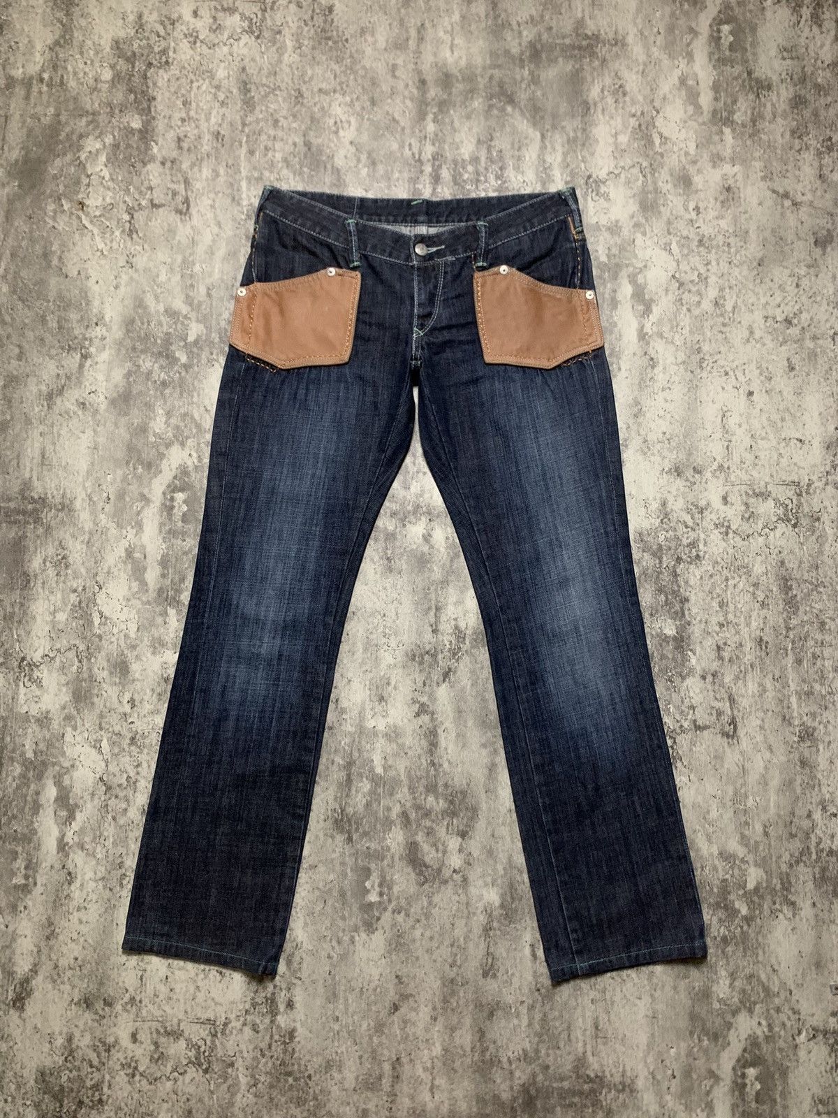 Evisu Y2K Evisu Paris Donna Osaka Mix Leather on Pocket Size 32" / US 10 / IT 46 - 2 Thumbnail