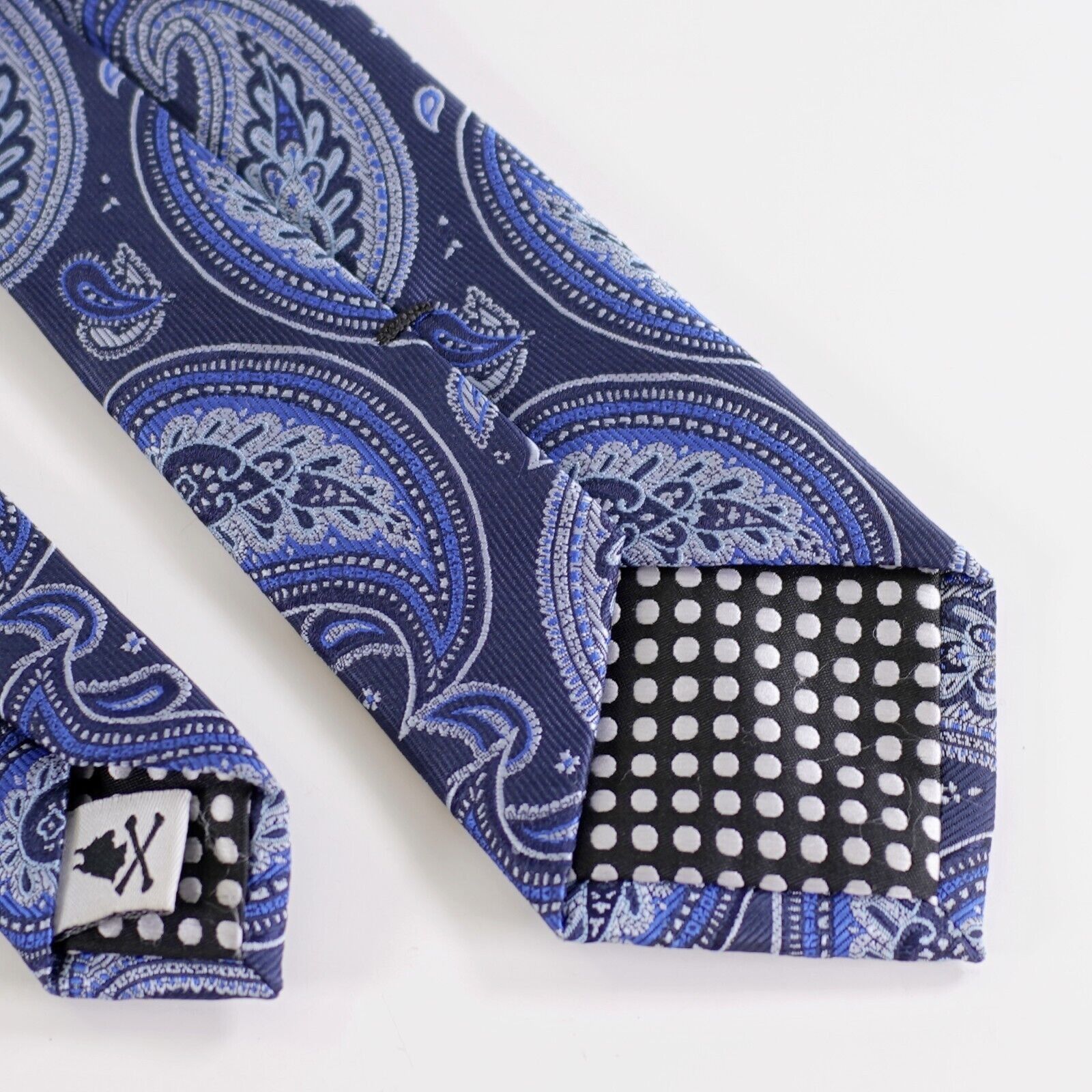 Designer Nick Graham Everywhere Blue Paisley Woven Polyester Long Ski Size ONE SIZE - 6 Thumbnail