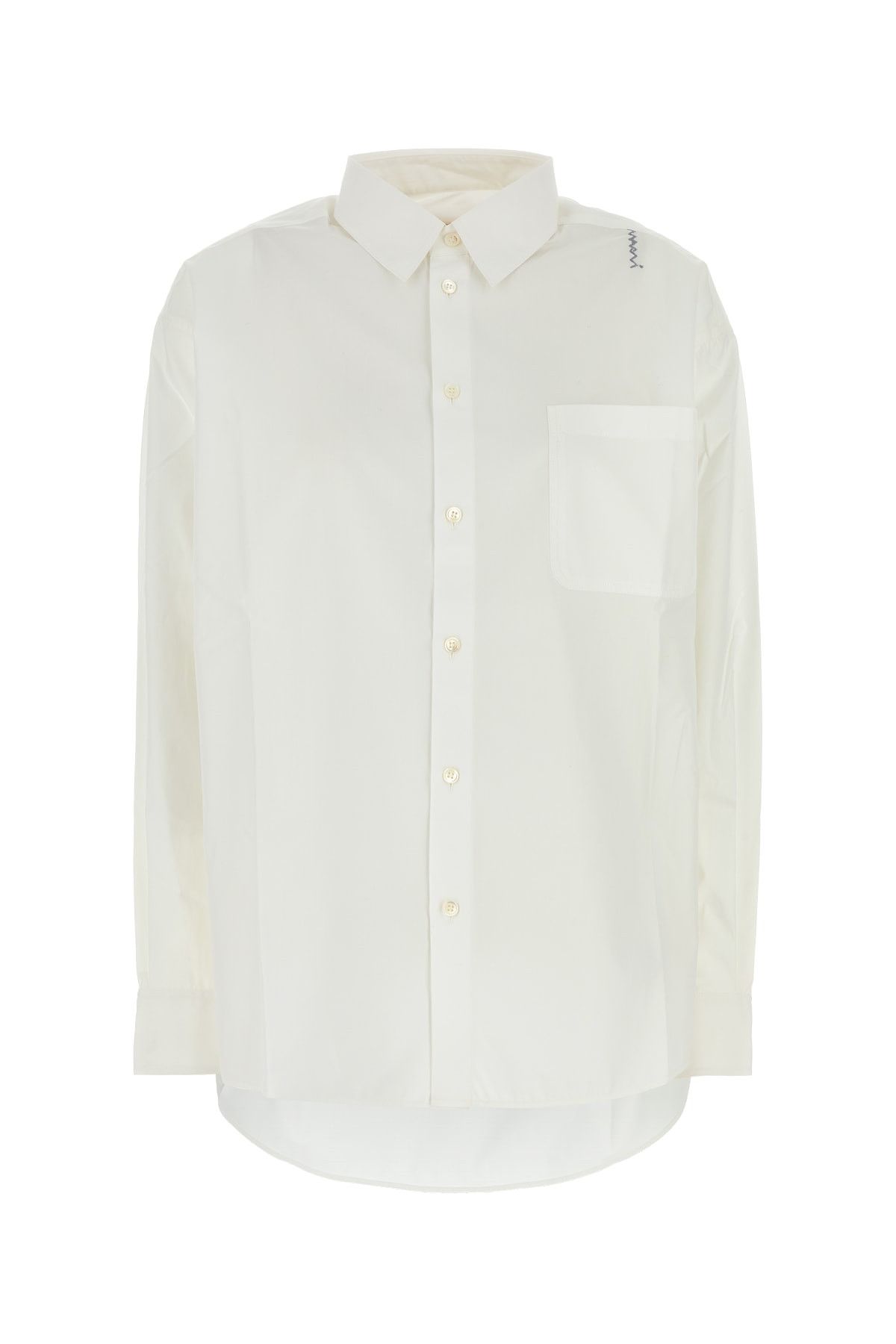 Marni White Poplin Shirt Size S / US 4 / IT 40 - 1 Thumbnail