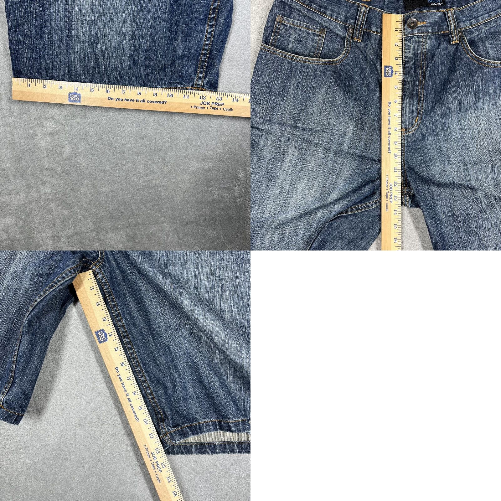 Anchor Blue VINTAGE Anchor Blue Baggy Shorts Men's 38 Waist Denim Wide Leg 5-Pocket Chino Relaxed Blue 90s Hip Hop Mens Size US 38 / EU 54 - 9 Thumbnail