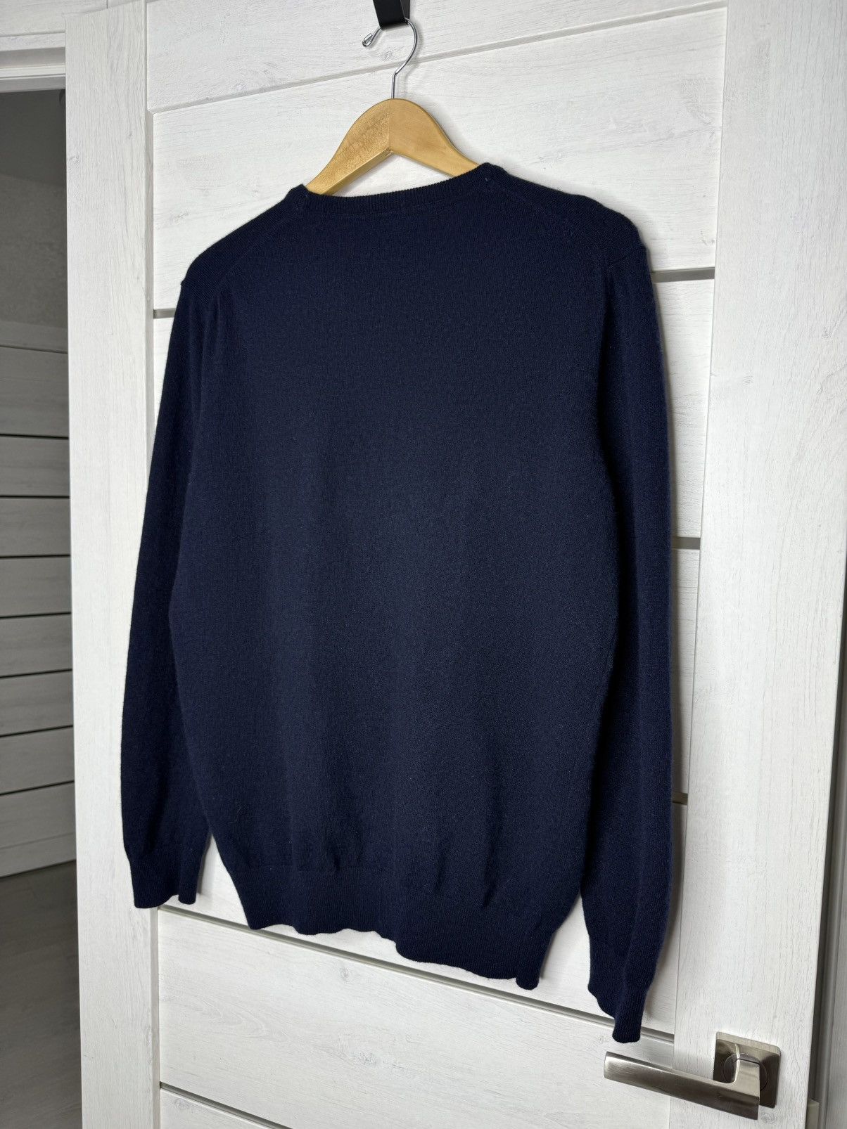Barbour Barbour 100% Lambswool Navy Blue Crewneck Sweater Size M Size US M / EU 48-50 / 2 - 7 Thumbnail