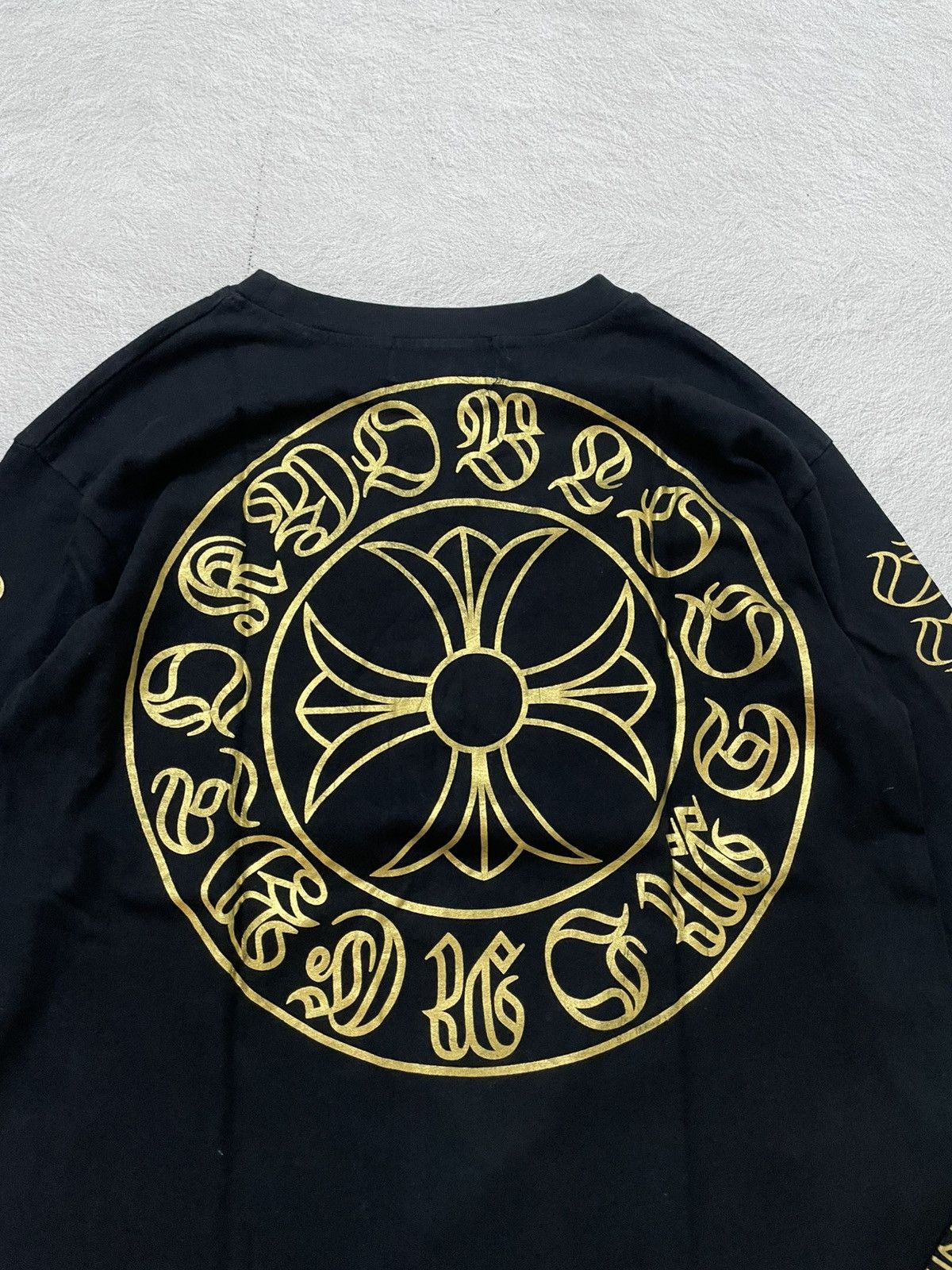 If Six Was Nine 00s Chrome Hearts Style Cross Gothic Script Long Sleeve Y2K Size US M / EU 48-50 / 2 - 7 Thumbnail