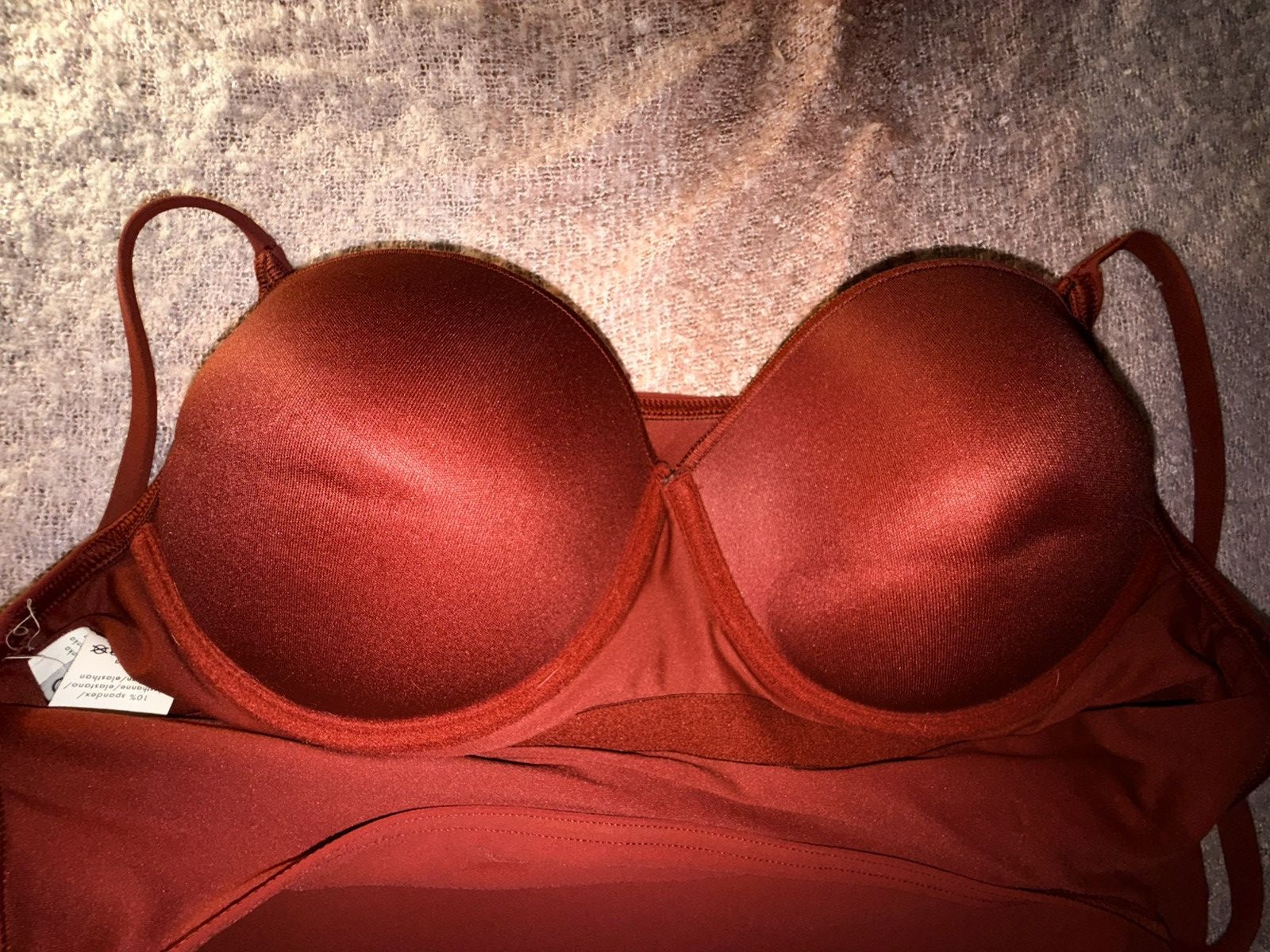Calvin Klein Calvin Klein Sculpting Lycra Swim Set - Terracotta Sz 16 Size XL / US 12-14 / IT 48-50 - 15 Thumbnail