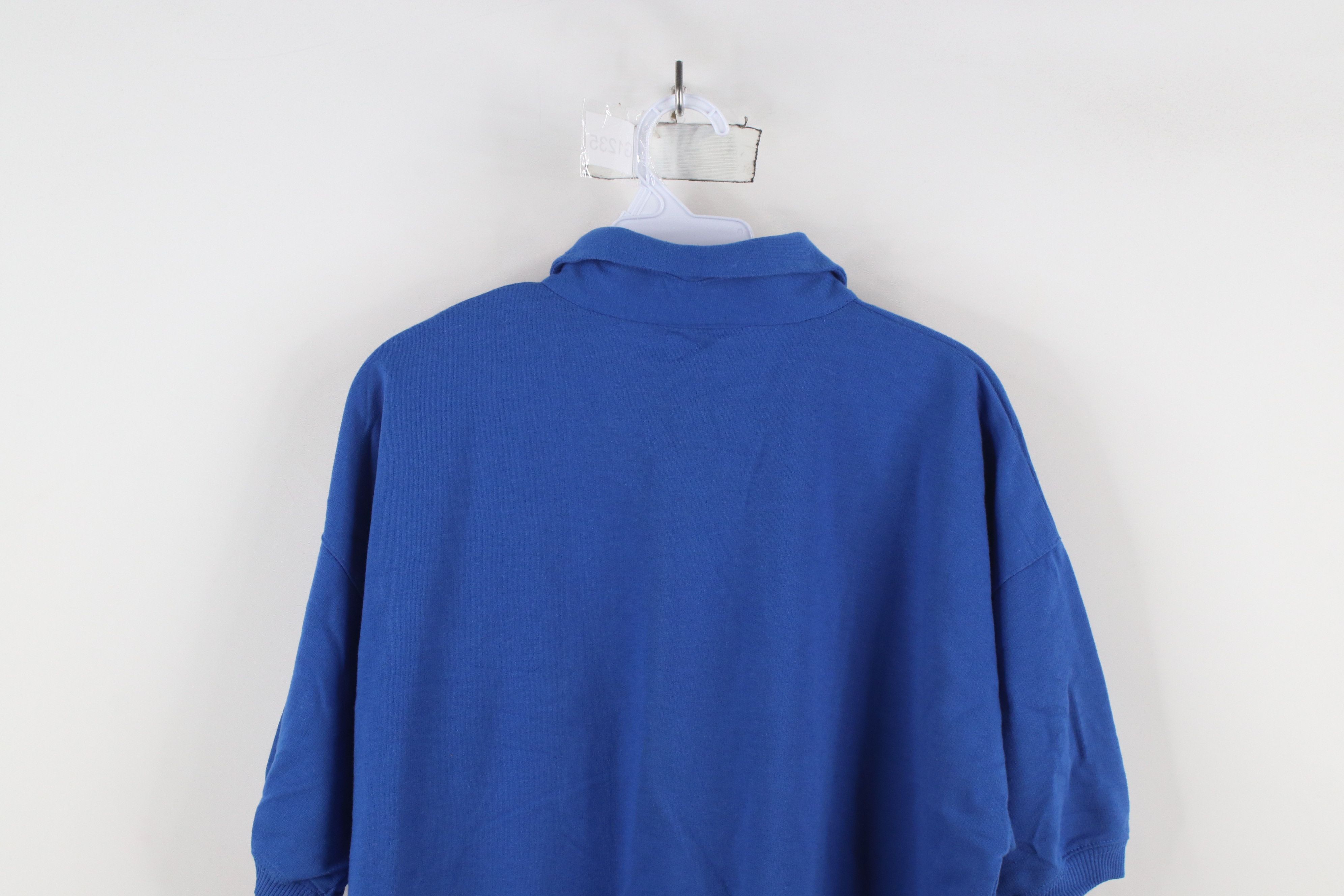 Vintage Vintage 90s Streetwear Short Sleeve Pullover Polo Shirt Blue Size US L / EU 52-54 / 3 - 11 Thumbnail