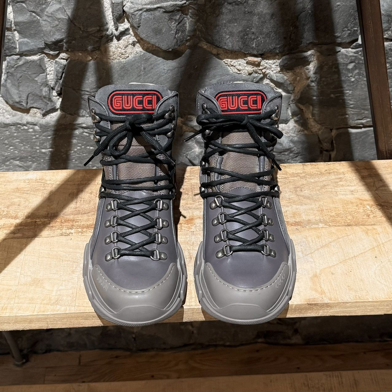 Gucci Gucci Graphite Grey Suede Flashtrek Hiking Boots Size US 8 / EU 41 - 4 Thumbnail