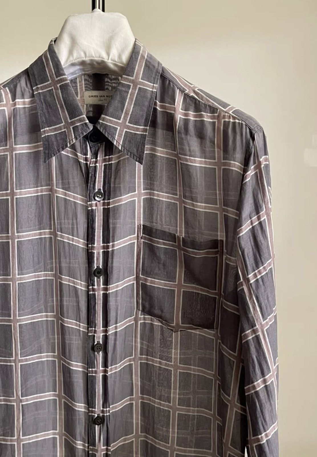Dries Van Noten Dries Van Noten｜08aw plaid check shirt Size 48S - 7 Thumbnail