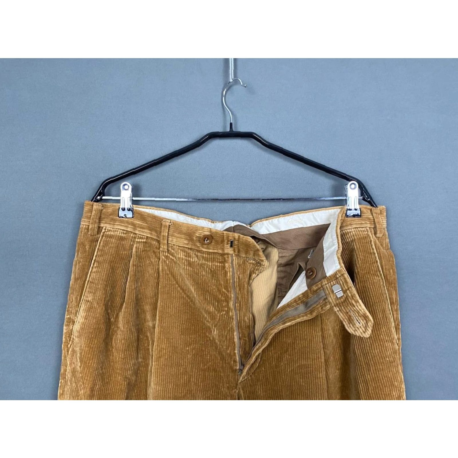 Brioni Brioni Cervinia Pants Casual Brown Corduroy Button Logo 54 Regular Men’s Pants Size US 38 / EU 54 - 5 Thumbnail