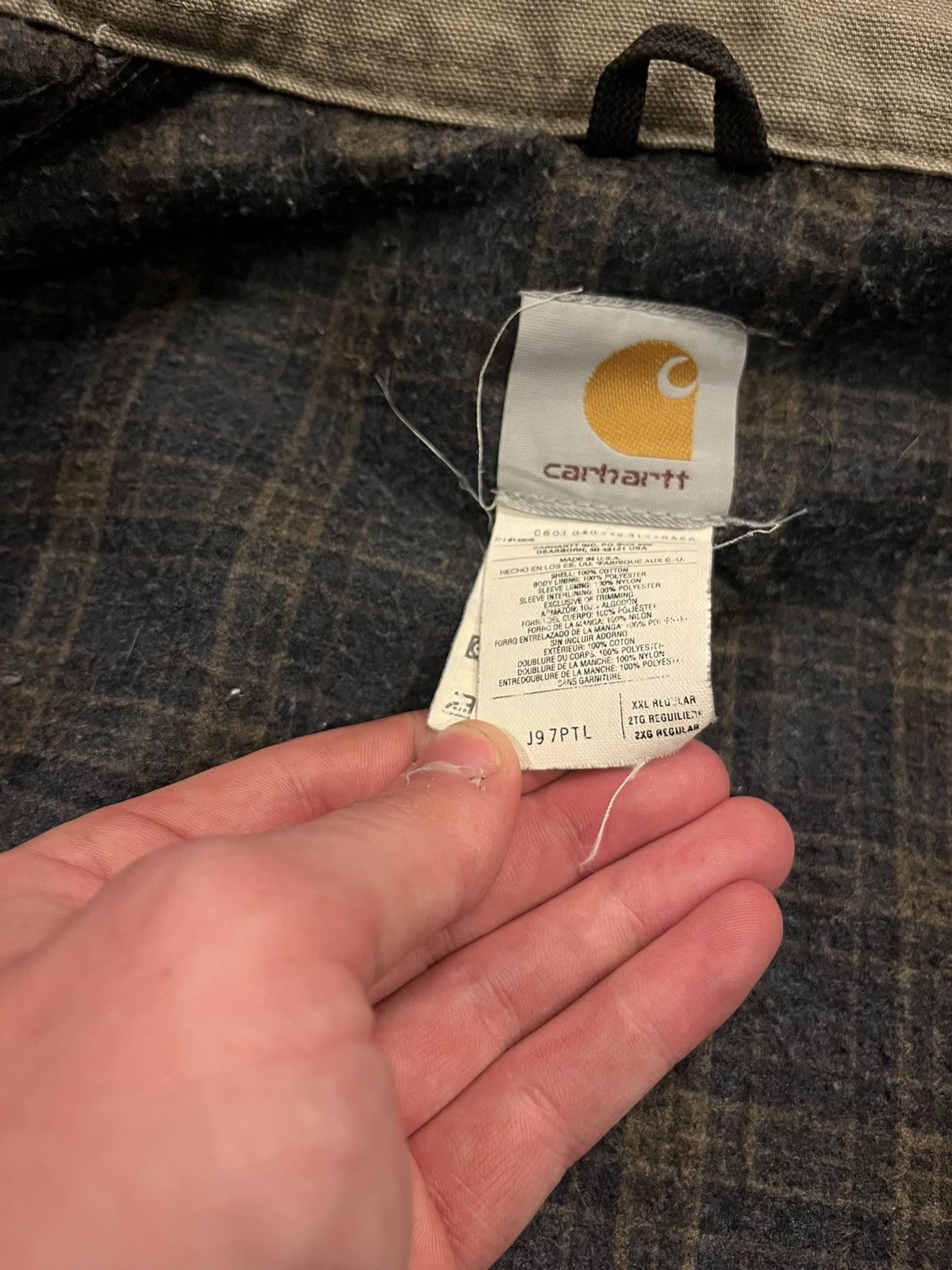 Carhartt Vintage J97 PTL Faded Grey Carhartt Detroit Jacket Size L Size US XXL / EU 58 / 5 - 13 Thumbnail