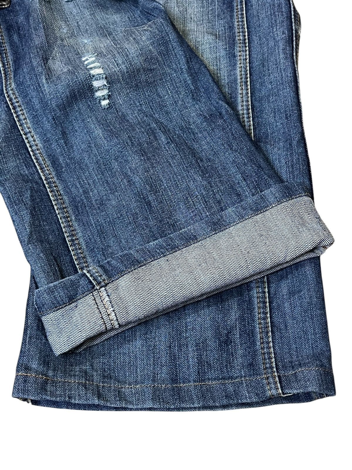 Japanese Brand JAPANESE ARCHIVE Y2K JEANS DE ART BONDAGE CARGO FLARED JEANS Size US 34 / EU 50 - 11 Thumbnail