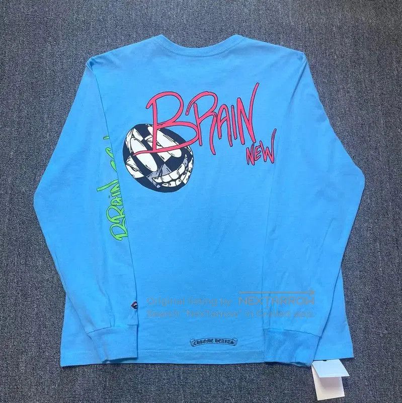Chrome Hearts Chrome Hearts Long Sleeve Blue T-Shirt . Size US XL / EU 56 / 4 - 2 Thumbnail